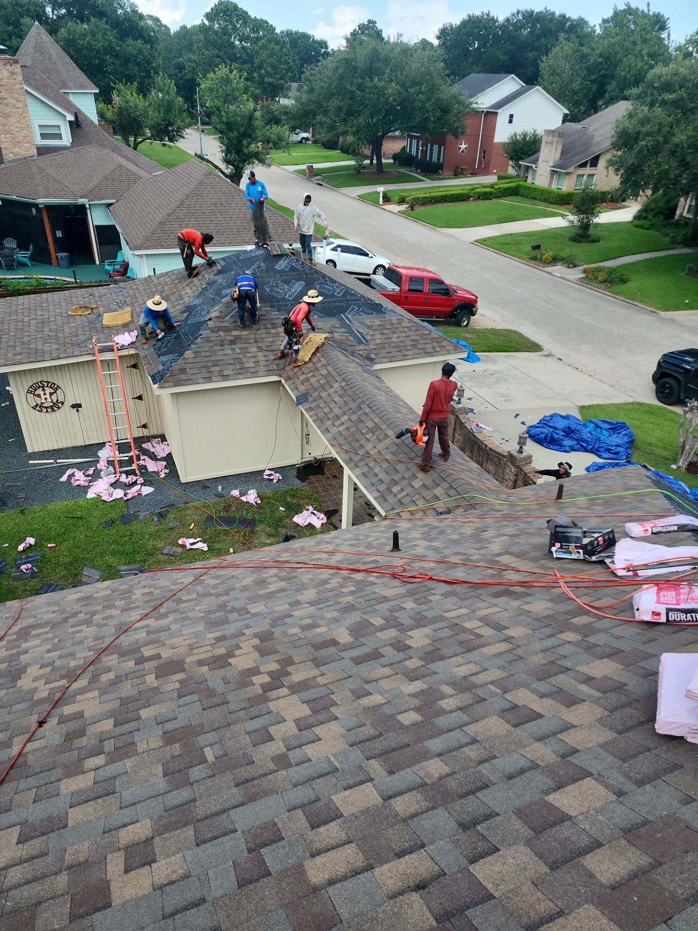 Residential Roofing Installation using Owen's Corning Duration (Lifetime) Shingles by Roof Repair Company