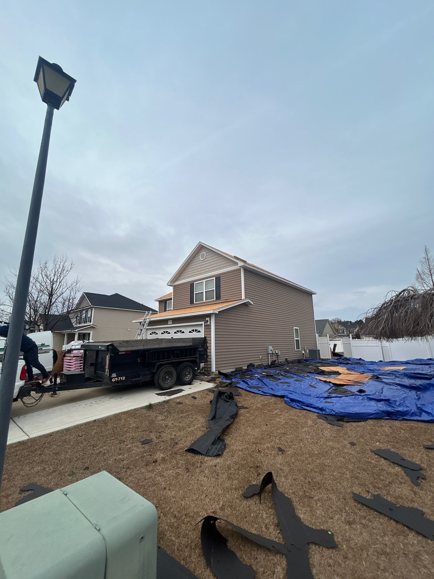 Residential Roofing Installation using Owens Corning by Karcher Roofing & Construction