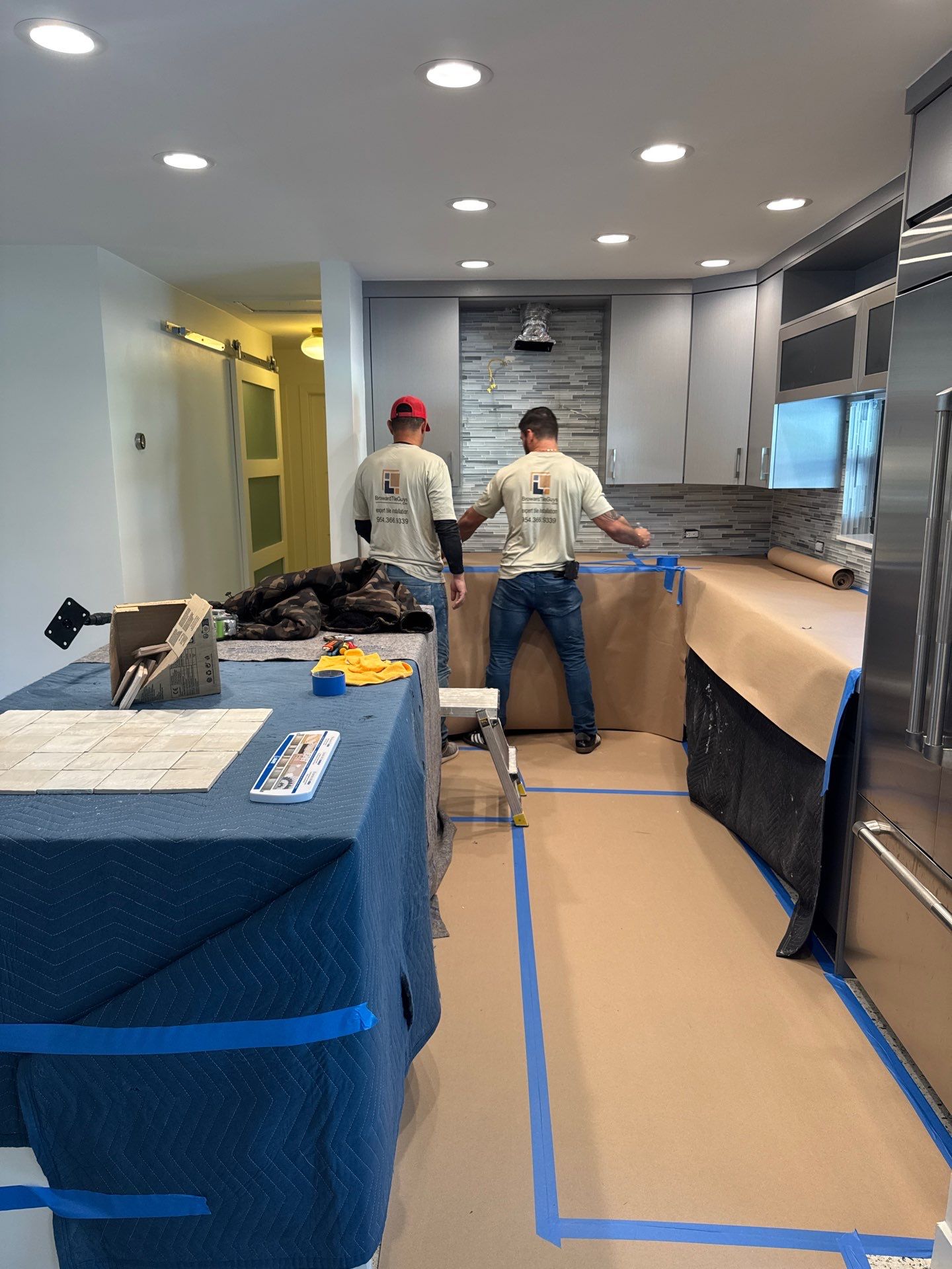 Backsplash in Lighthouse Point by Broward Tile Guys