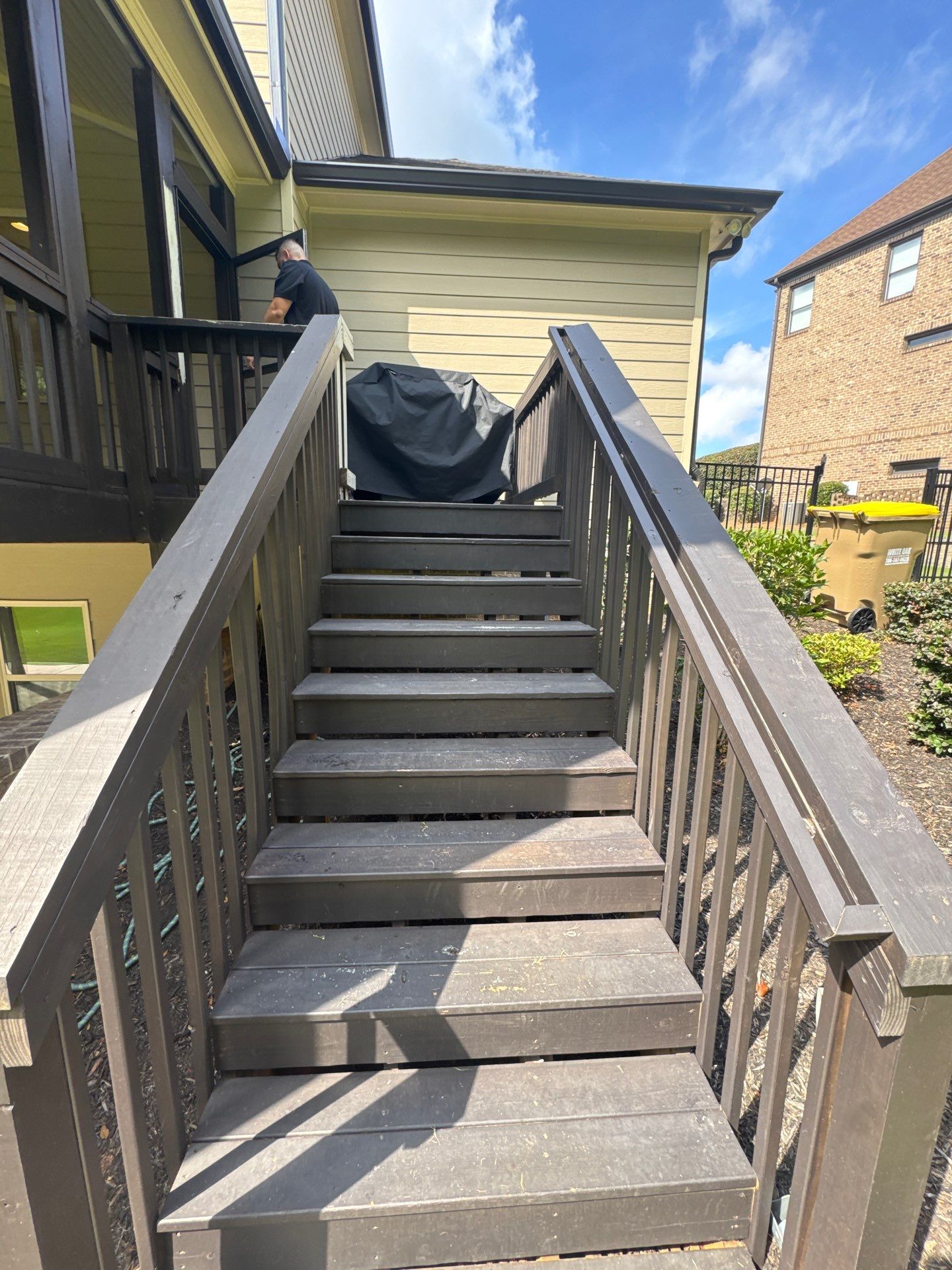 Exterior Painting and Multi-Level Deck Refinishing in Jefferson by Swift Home Renovations