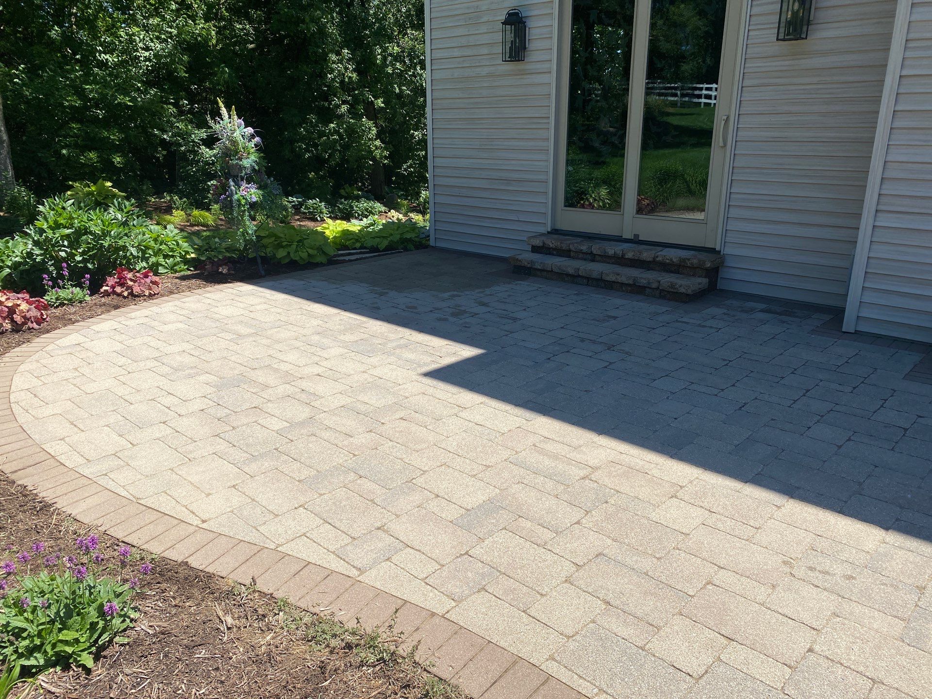Patio and stepper cleaning by Shulla Exterior Cleaning