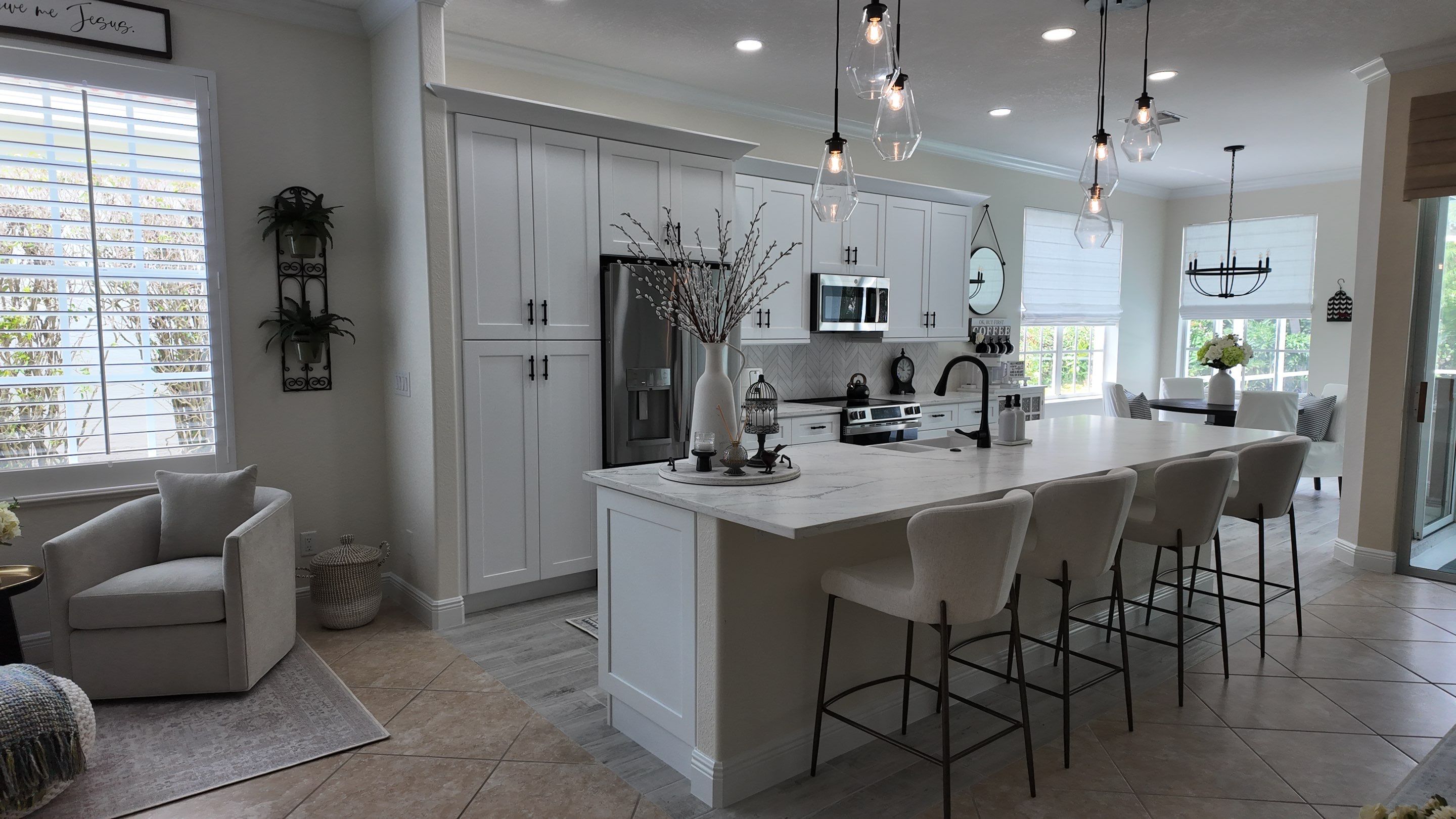Kitchen Remodel with Honed Quartz Countertops by Give Freedom Homes