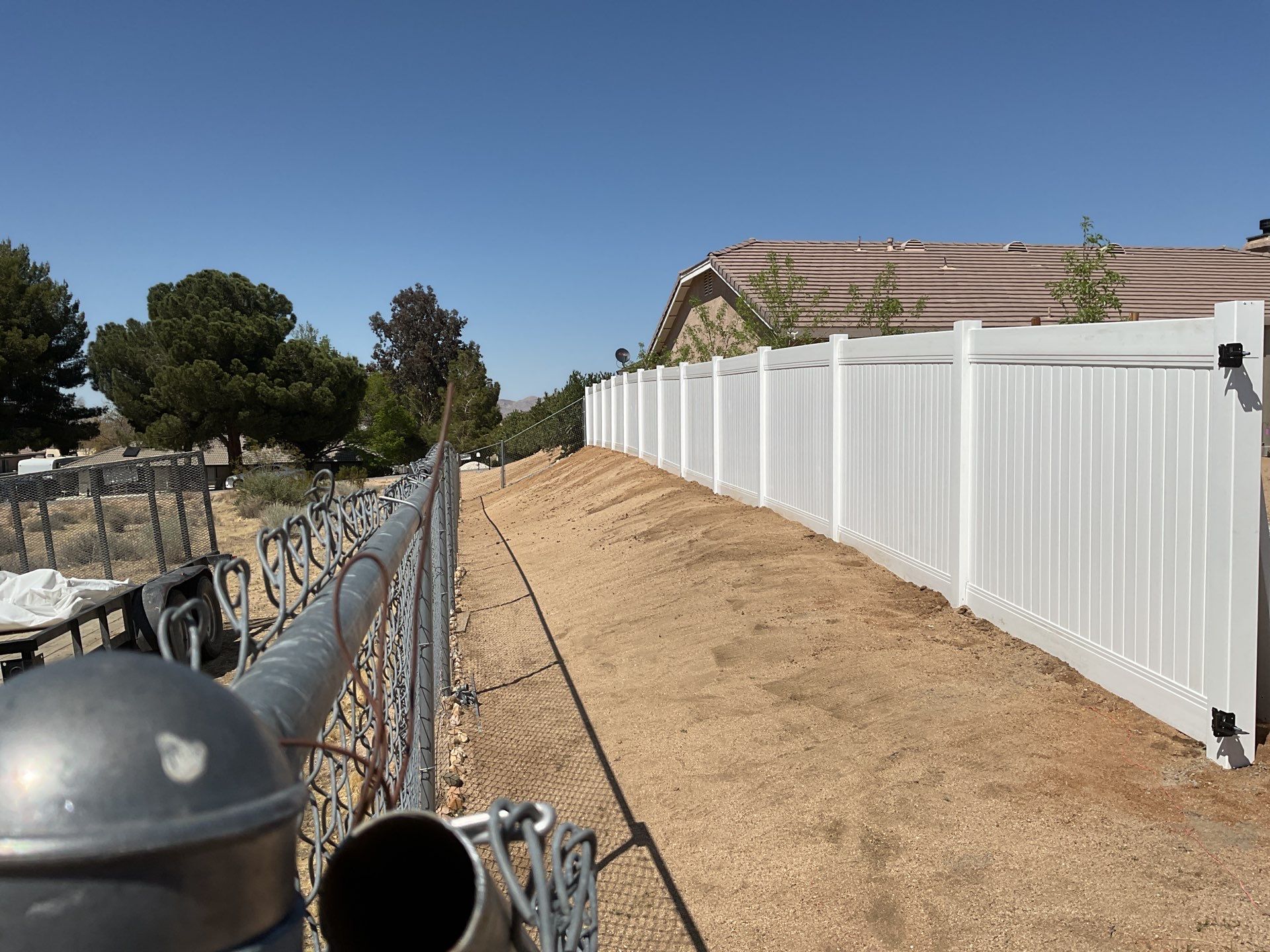 Fence Installation using Vinyl by Fence Guys Inc. 