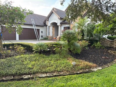 Tile Roof, Paver Pool Deck & Flowerbed Curbing Cleaning | Winding River Bradenton, FL Transformation