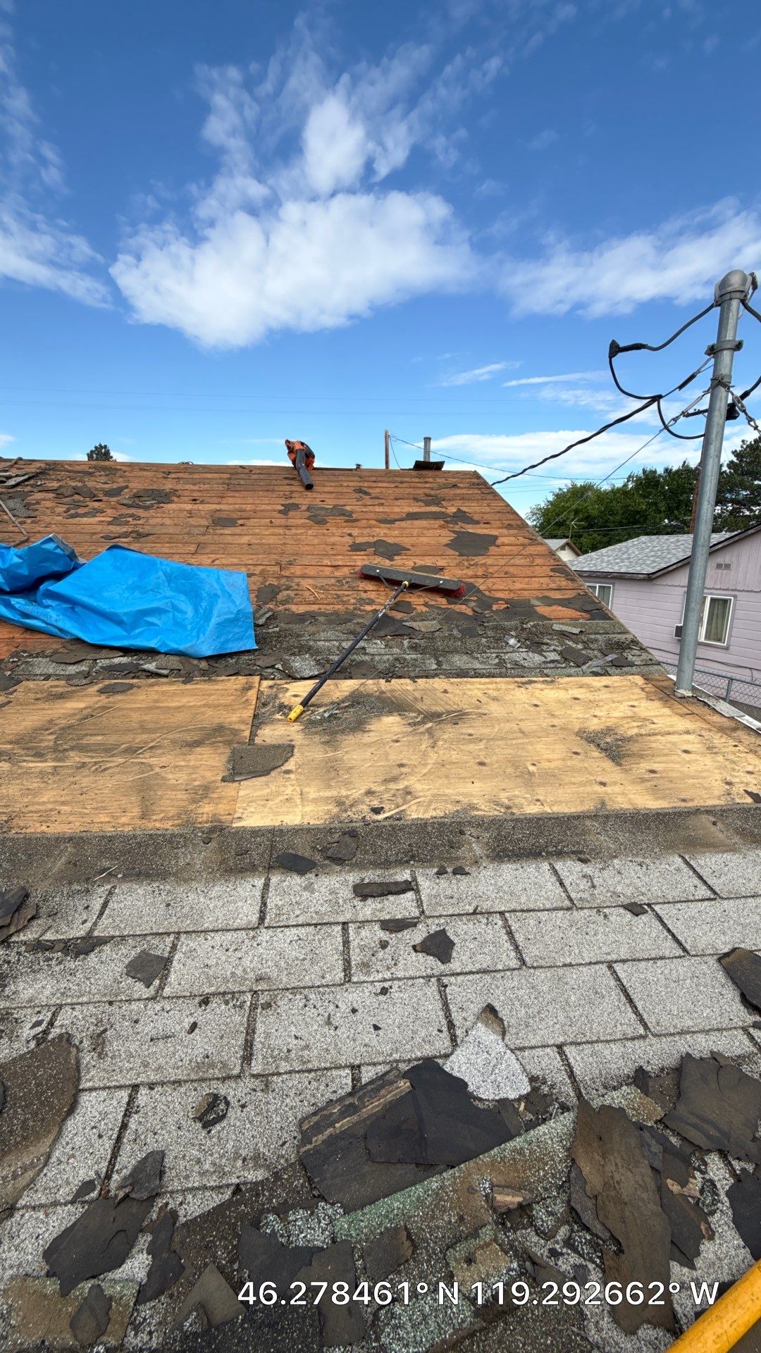 Architectural Shingle Roof Replacement and OSB Decking in Richland by Alpine Roofing
