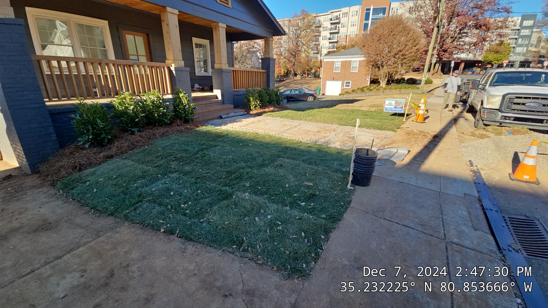 Residential Landscape Project Design/Build - (Custom Builder) by Carolina-Metro Landscape, Inc