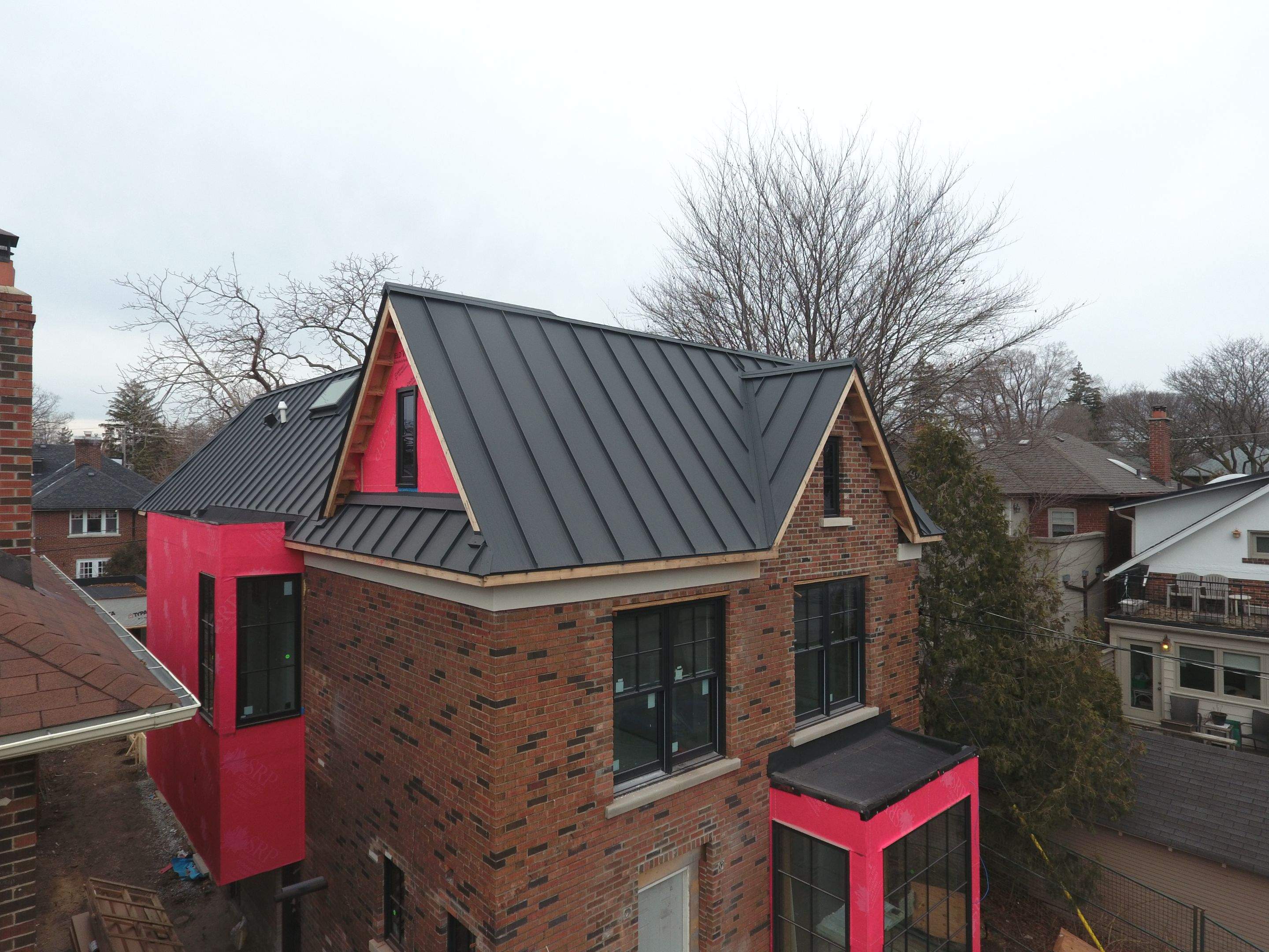 New Home Construction using 24 Ga Standing Seam Metal by Jay Carter Roofing & Sheet Metal