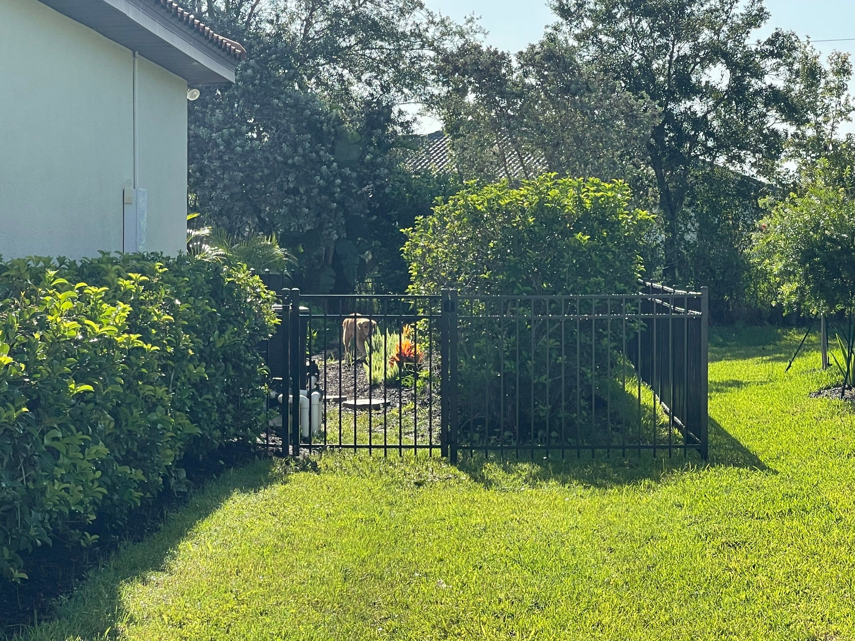Bradenton, FL 4ft. Tall 3-Rail Black Aluminum Fence by Asap fence and gates, LLC