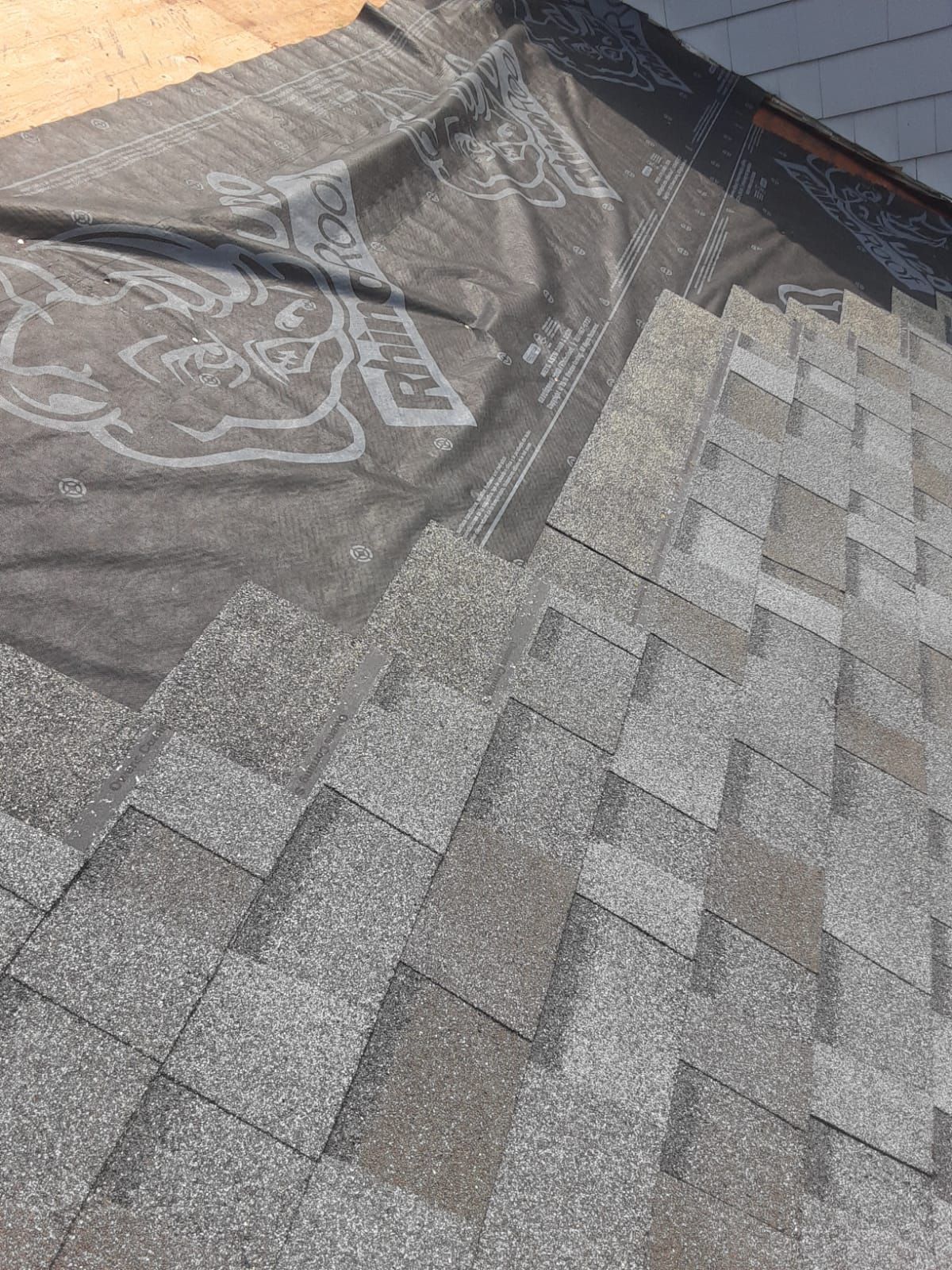 Residential Roofing Installation using Owens Corning TruDefinition Quarry Gray by A Plus Exterior