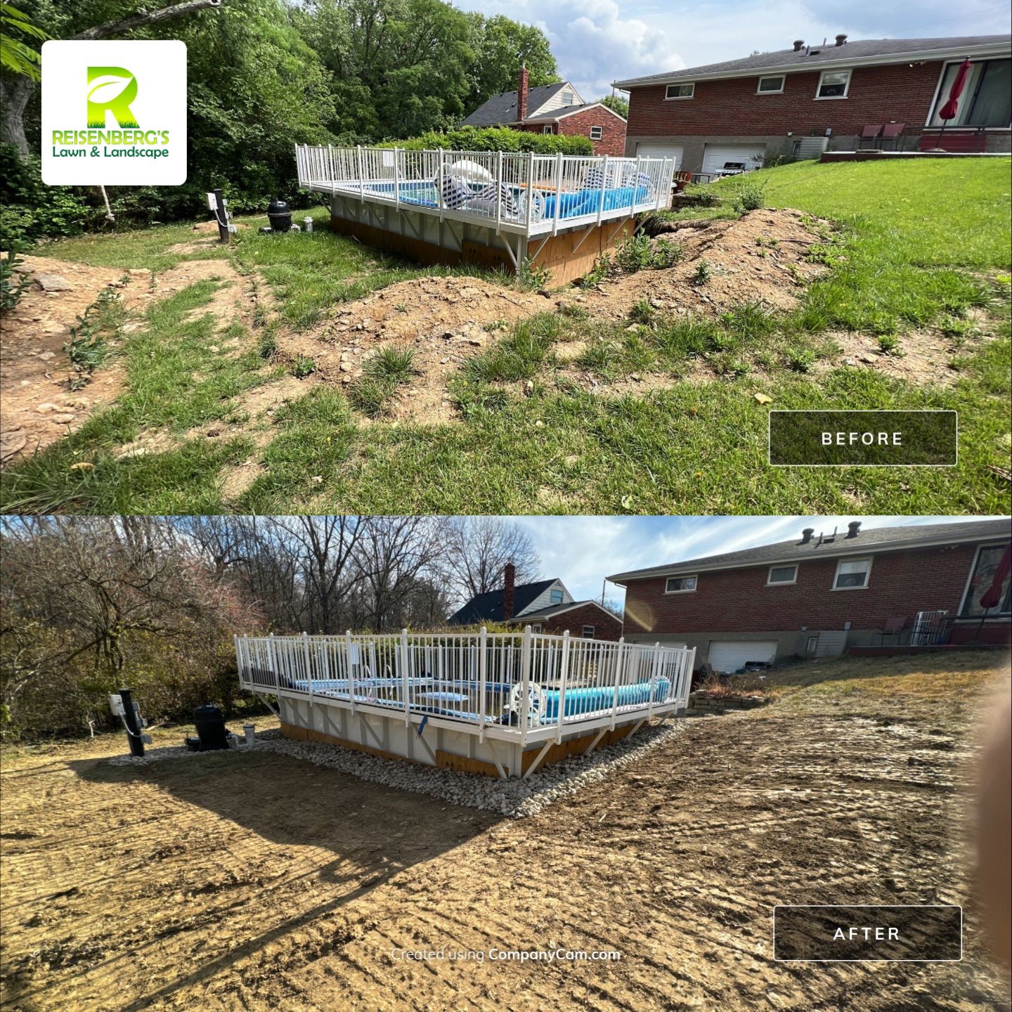 Pool Backfill, Grading, and Decorative Gravel Installation by Reisenberg’s Lawn & Landscape, LLC
