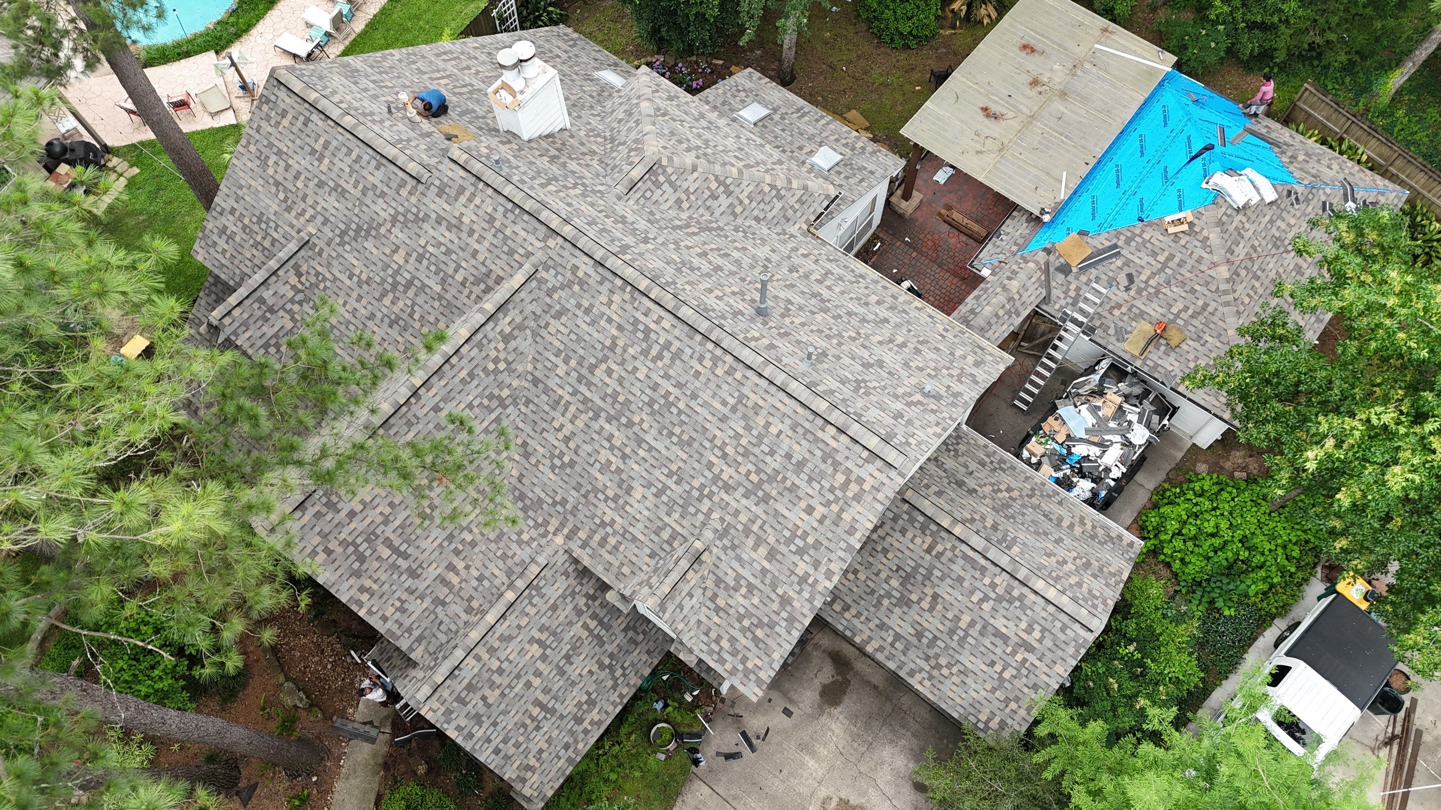 Residential Roofing Installation using IKO Dynasty by Core Four Roofing