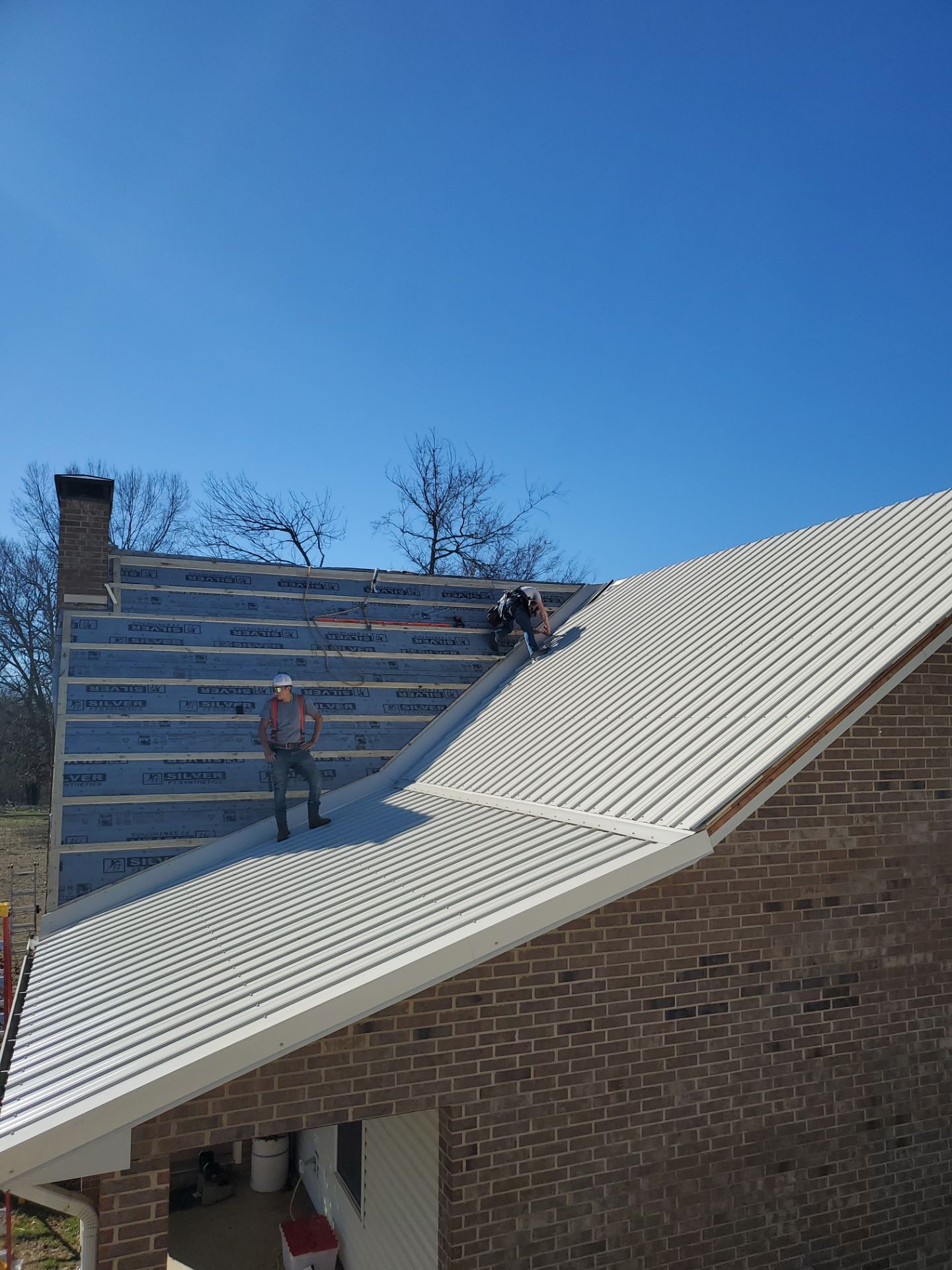 Residential Metal Roof Replacement using Reed's Metals: 26 GA. Colored Residential Metal Panels (Ivory) by Hostetler Roofing