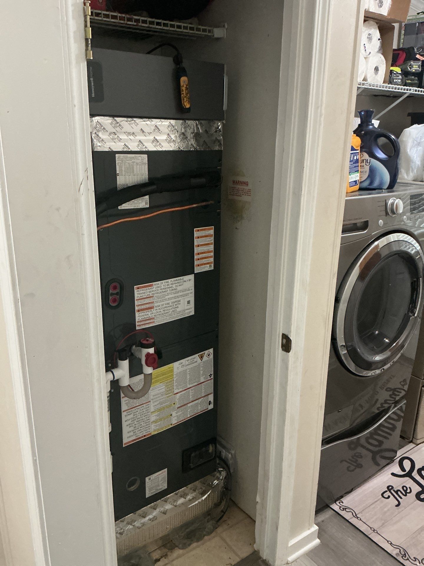 Equipment install in New Market by Elemental Heating and air conditioning LLC