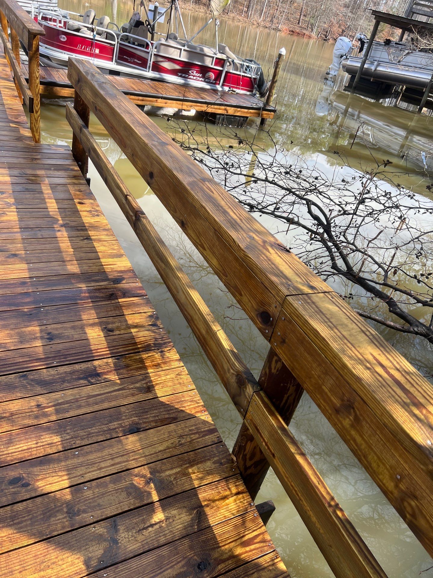 coated dock using Wood Sealant by DuraSeal