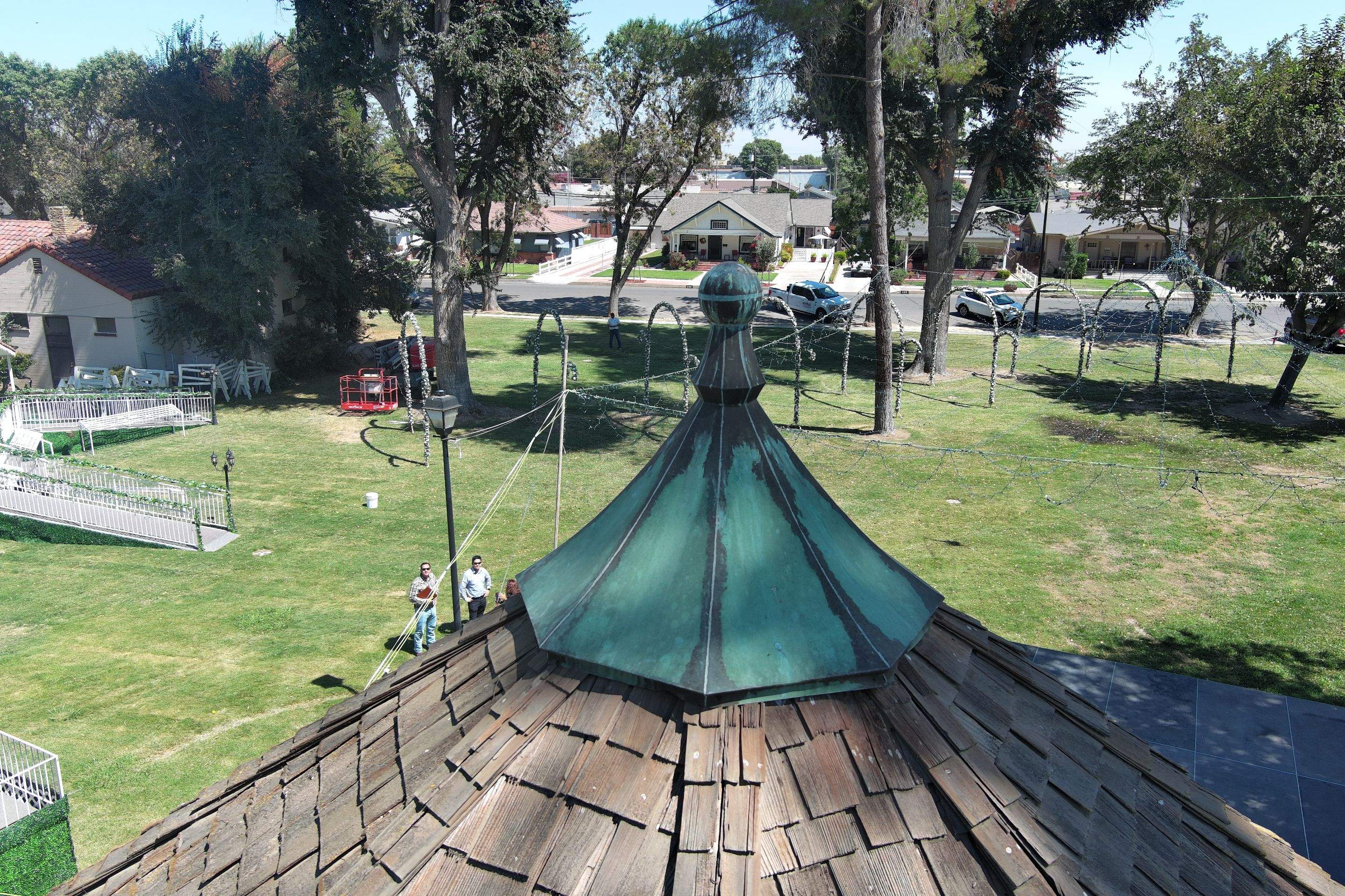 City of Gustine Gazebo project by Straight Edge Roofing Inc