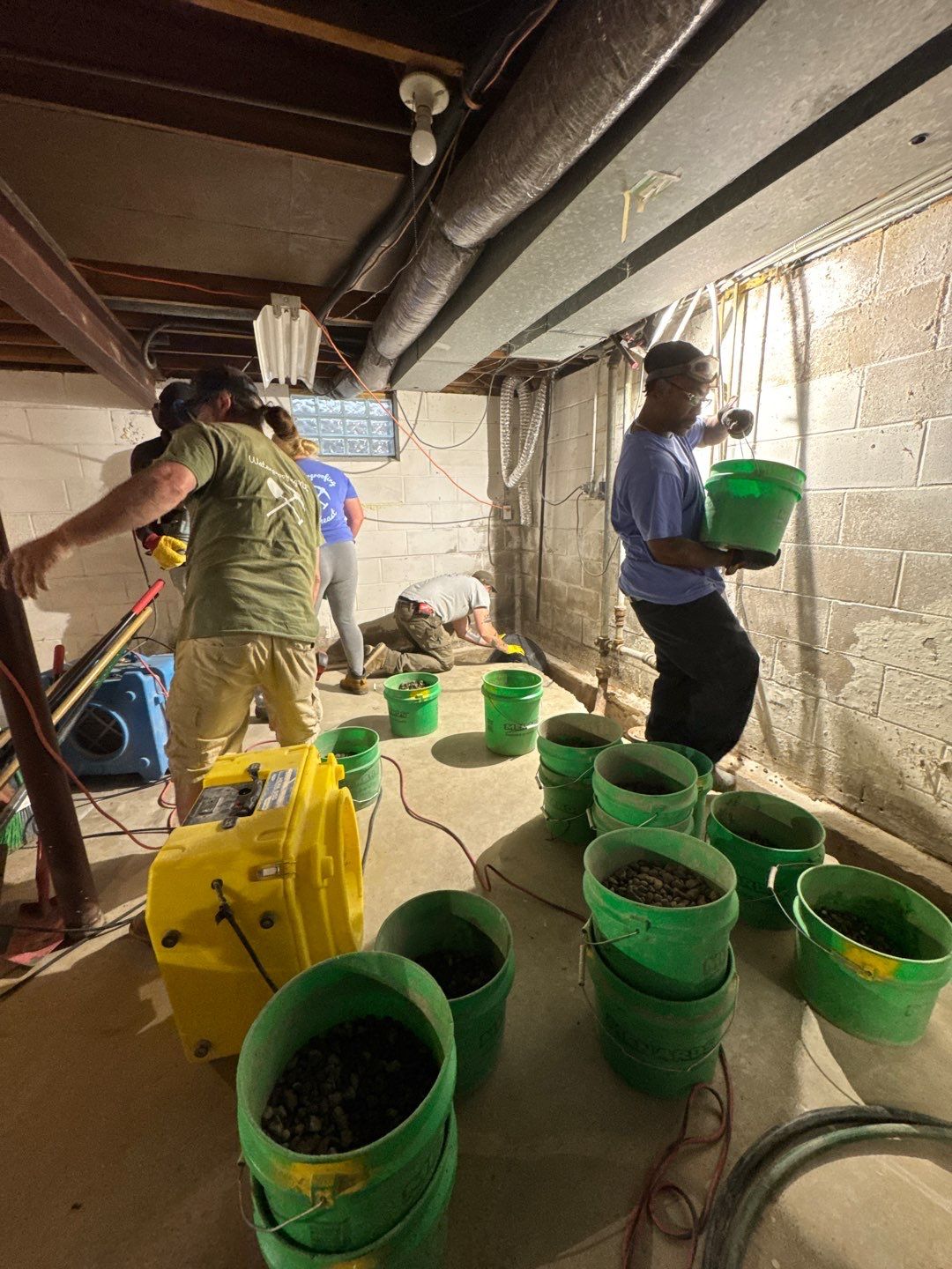 Interior Drain Tile Installation near Columbia Heights, MN by Waterproofing Northeast