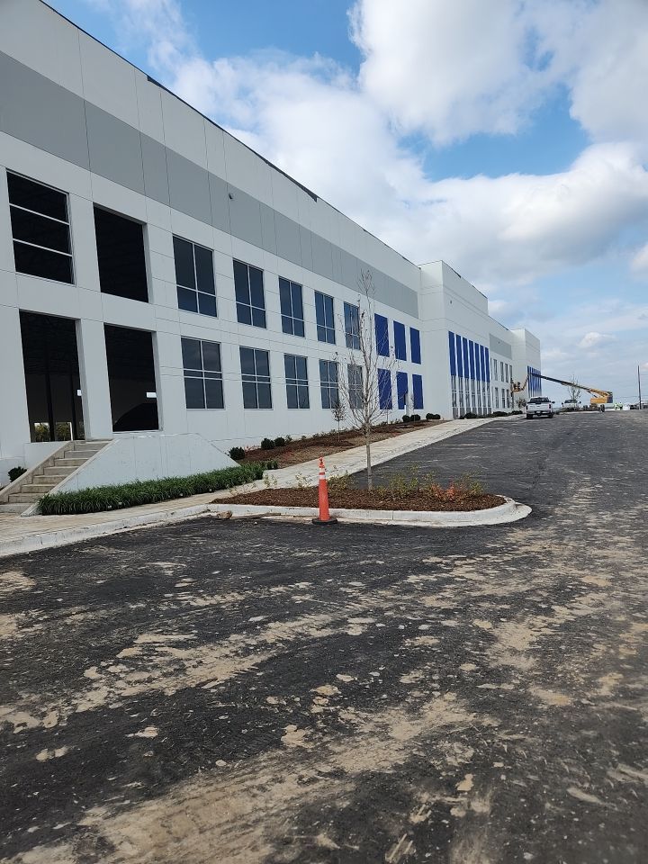 Warehouse Construction using Hallman Lindsay Vertical Concrete Stain 167 by Blair Commercial Painting, LLC