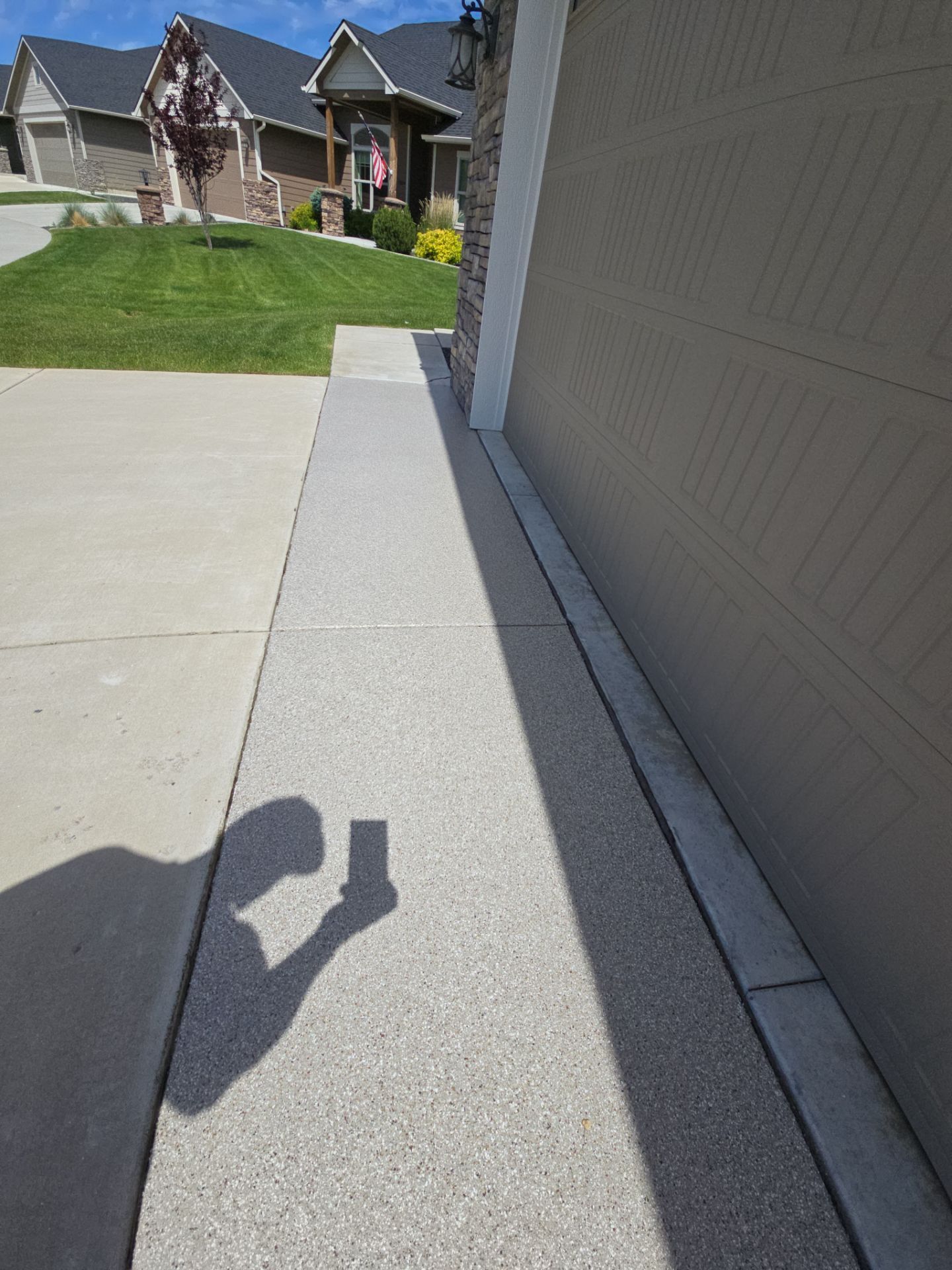 Walkway Transformation using Pebble Beach by Croc Coatings, LLC