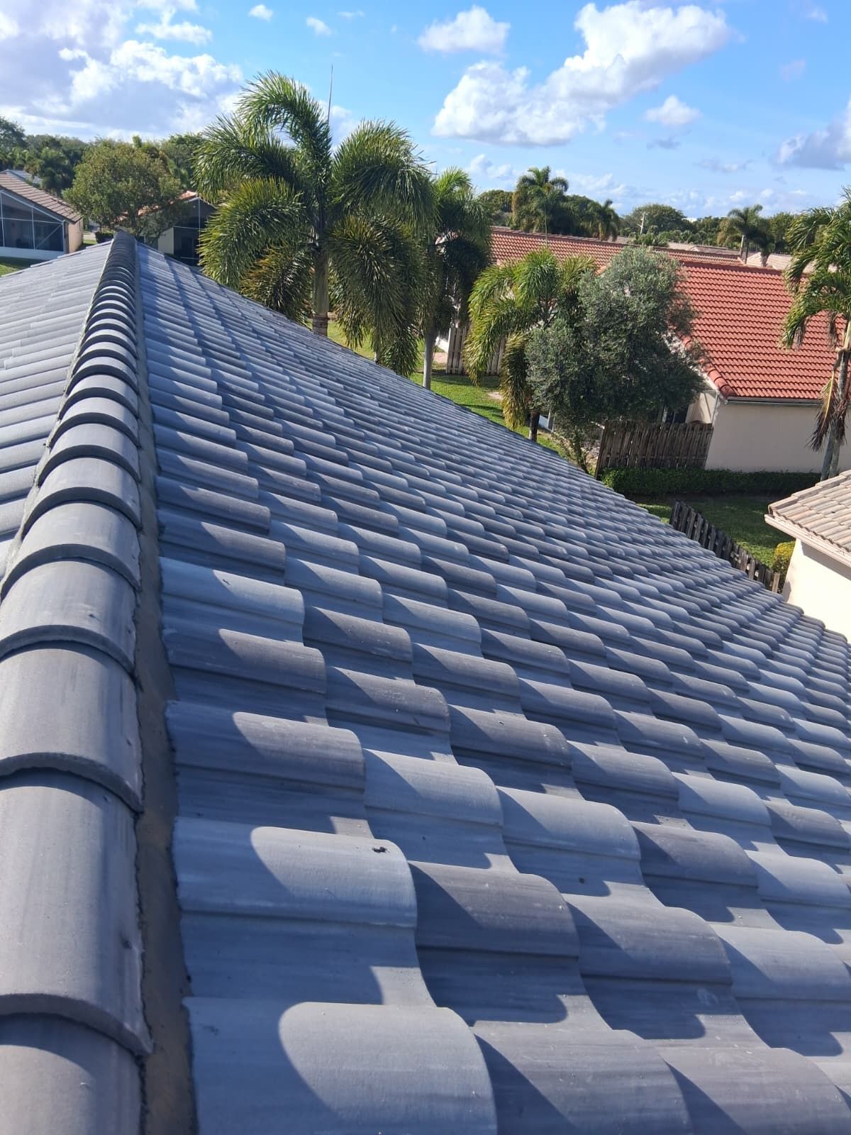 Residential Concrete Tile Roof Replacement and Fascia Repair in Boca Raton by Aastro Roofing