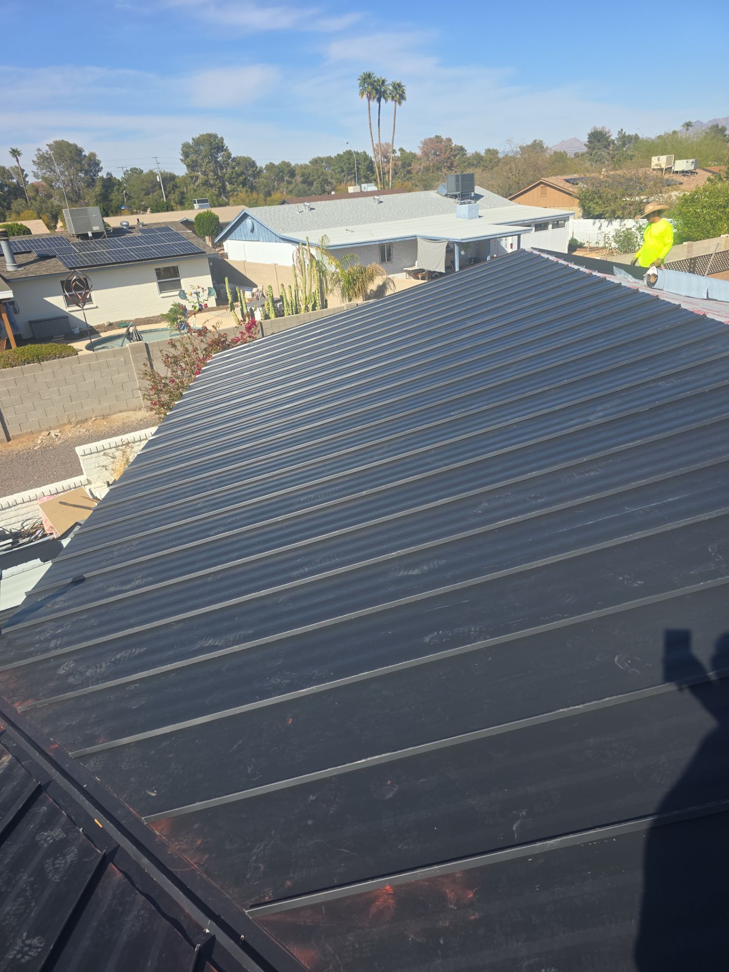 Matte Black Standing Seam by Reimagine Roofing