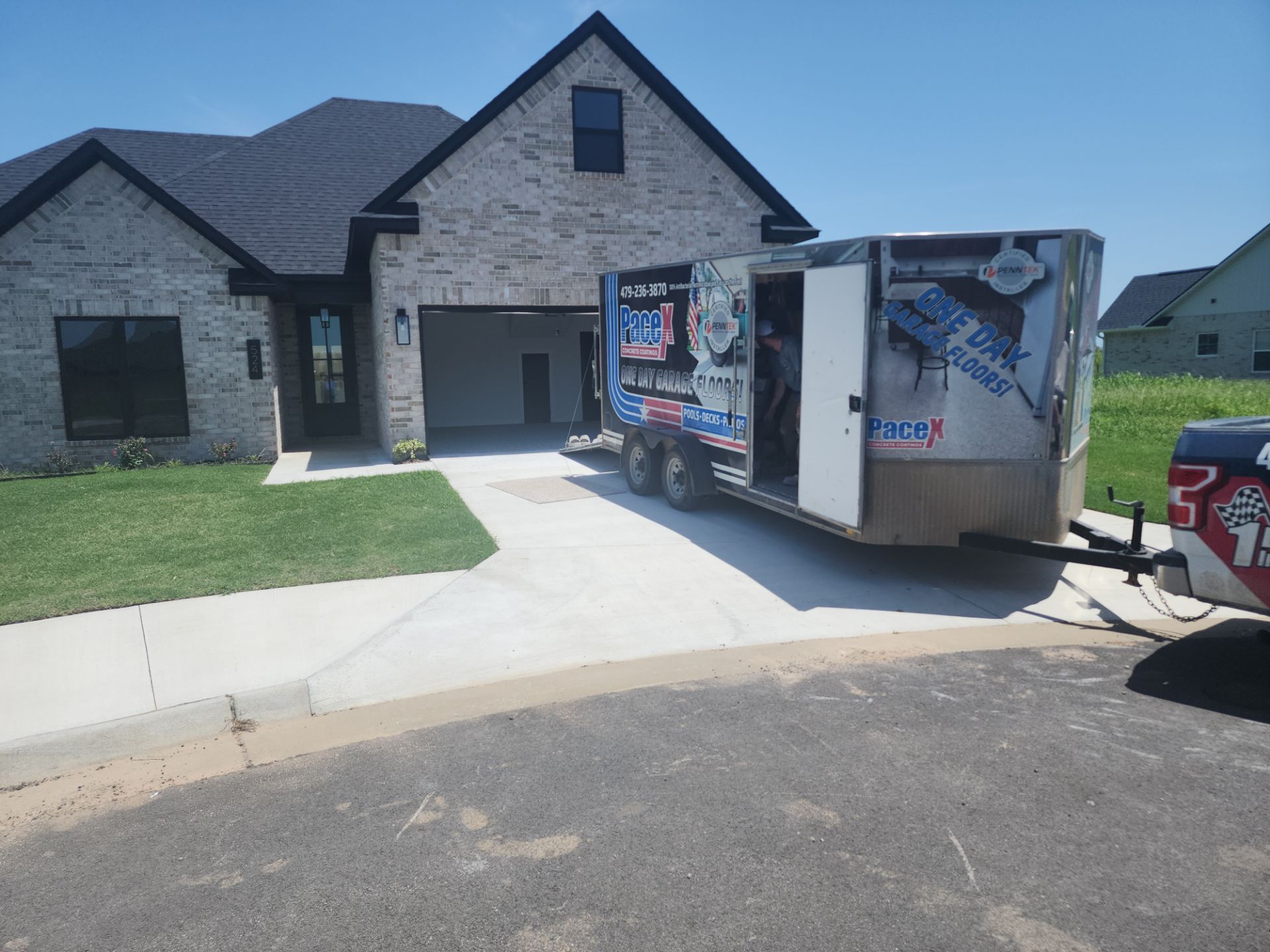 Project in Barling by Pace X Concrete Coatings