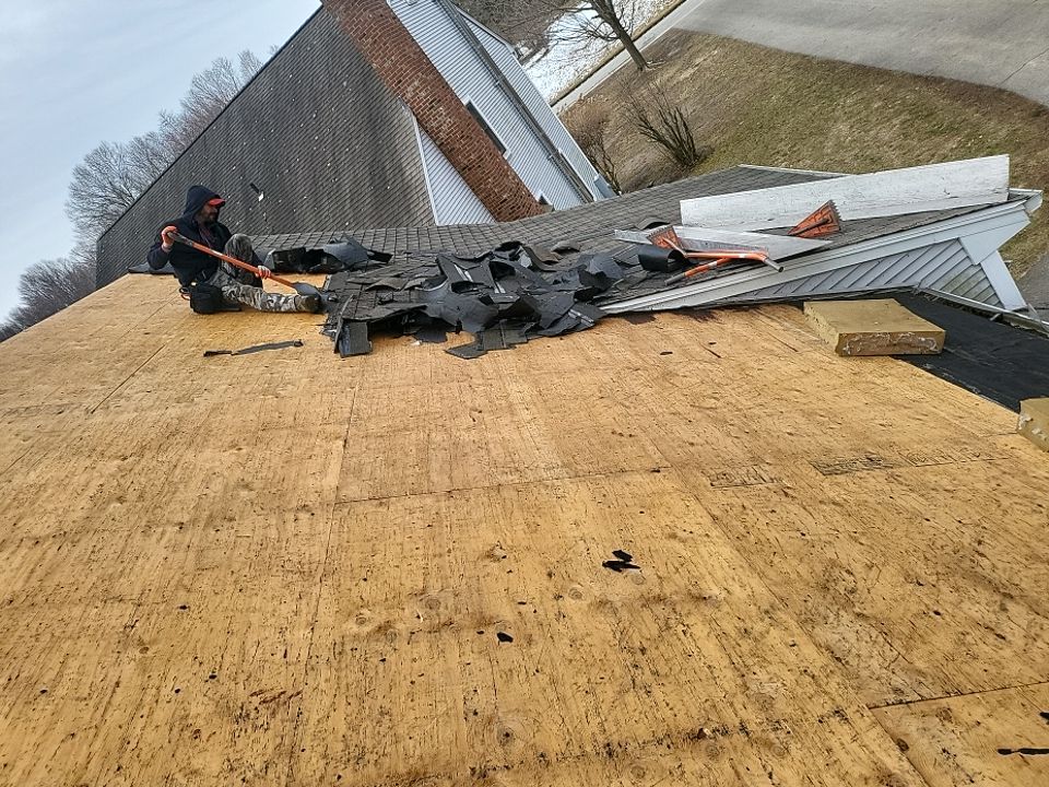 Residential Roofing Installation using Owens Corning TruDefinition Williamsburg slate by A Plus Exterior