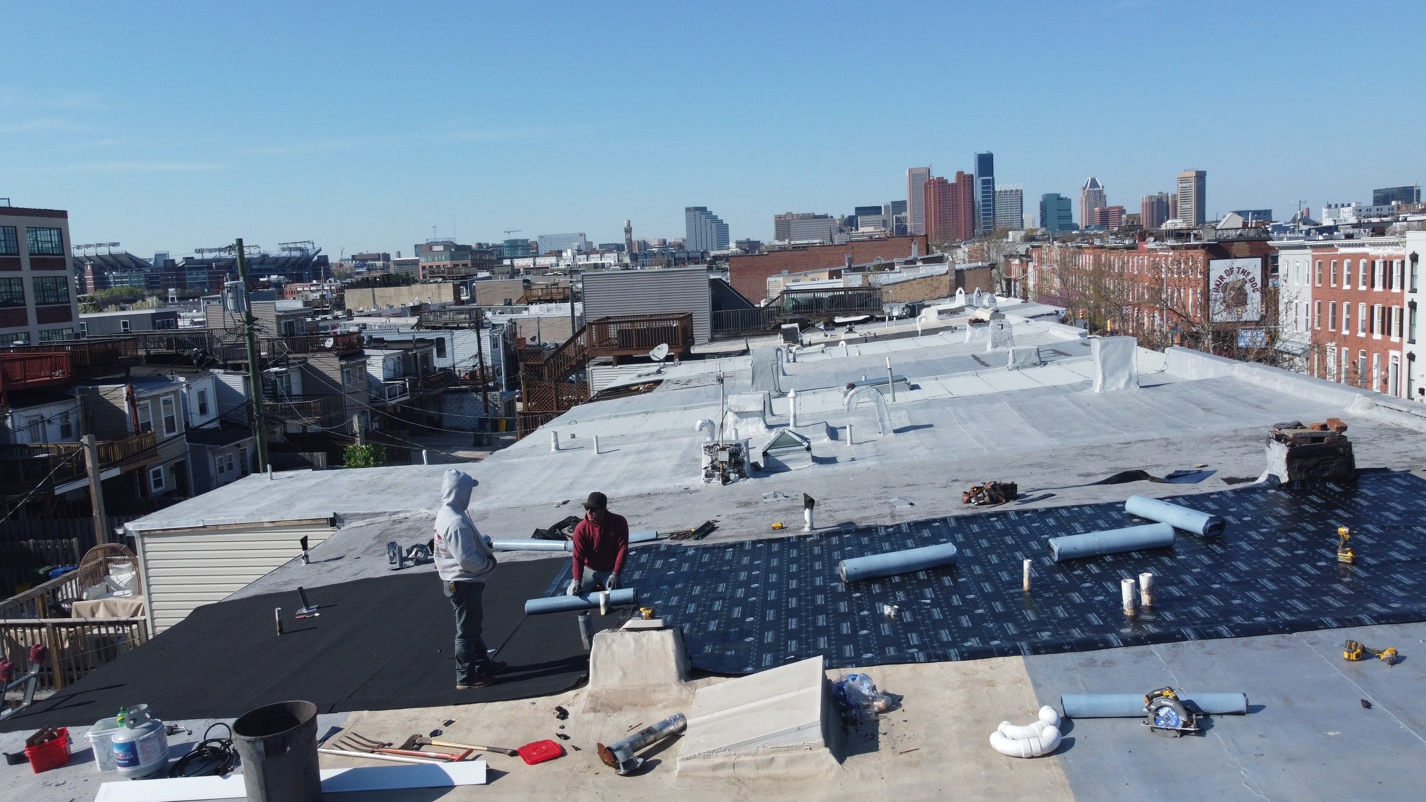 Residential Roofing Installation using Flat Roof Replacement – Modified Bitumen by Matter Construction, LLC