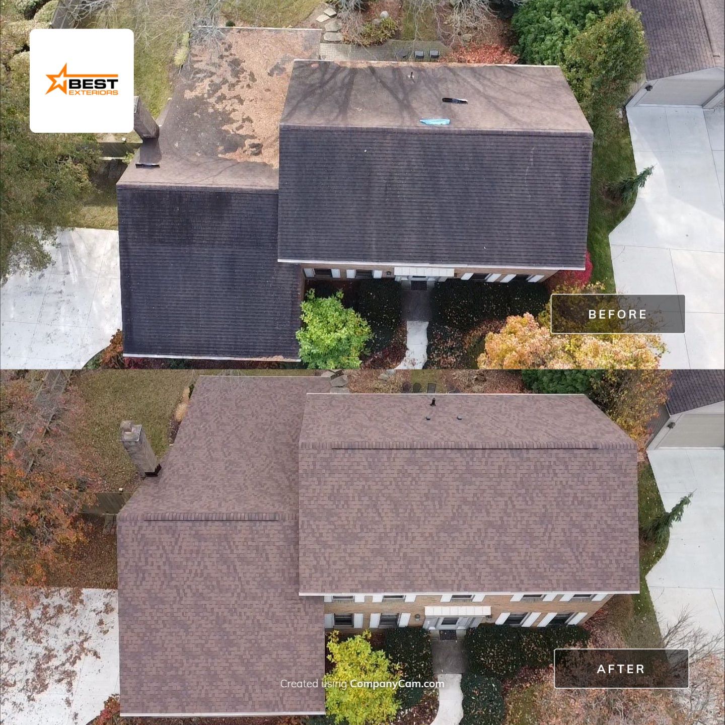 Residential Columbus Roof Replacement by Best Roofing & Siding Company