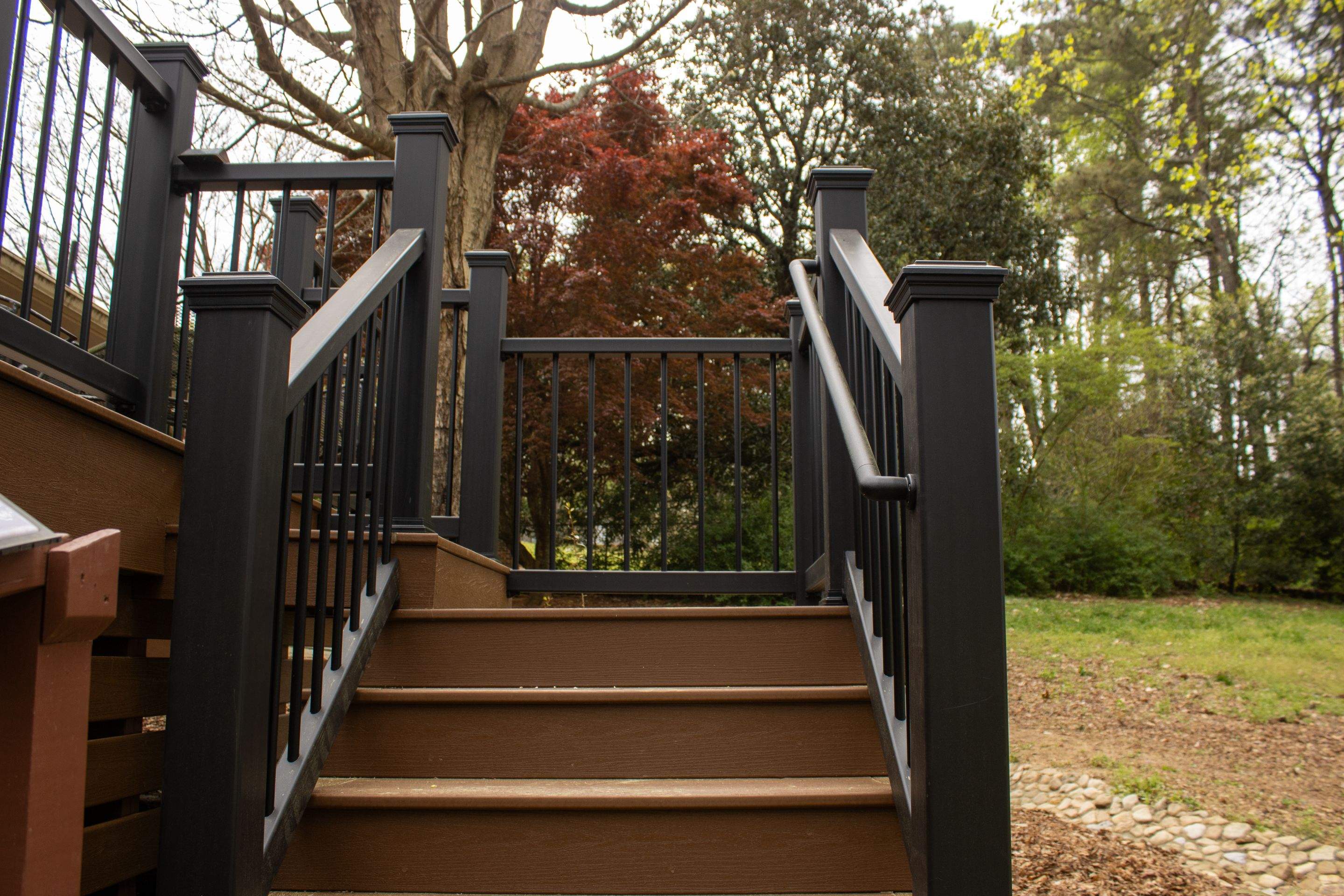 Deck Resurface using Trex Enhance Basic Series in the Saddle Color by Nelson Exteriors 