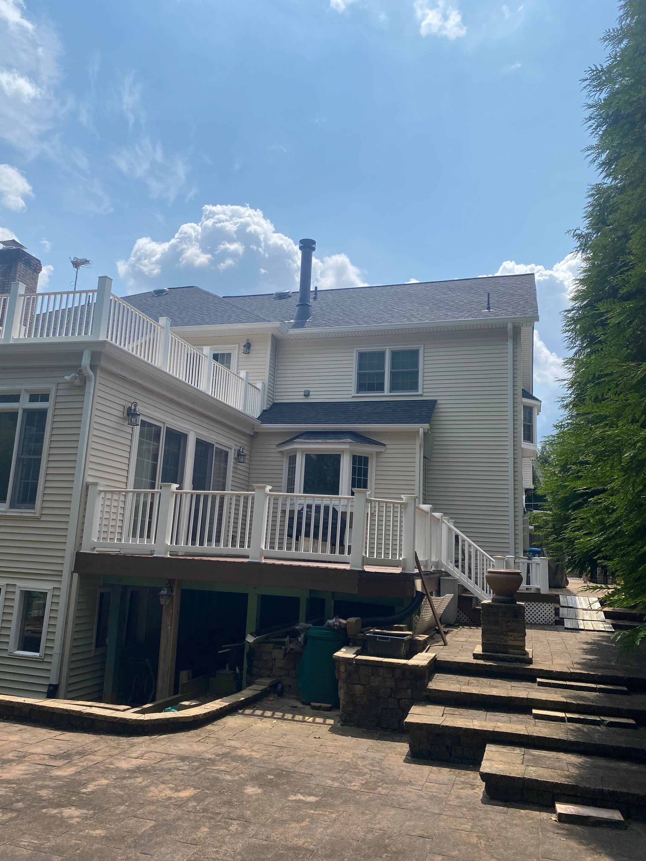 McLean: Residential Roof Installation with Landmark Pro Designer Shingles in Max Def Moire Black by RM Banning, Inc.