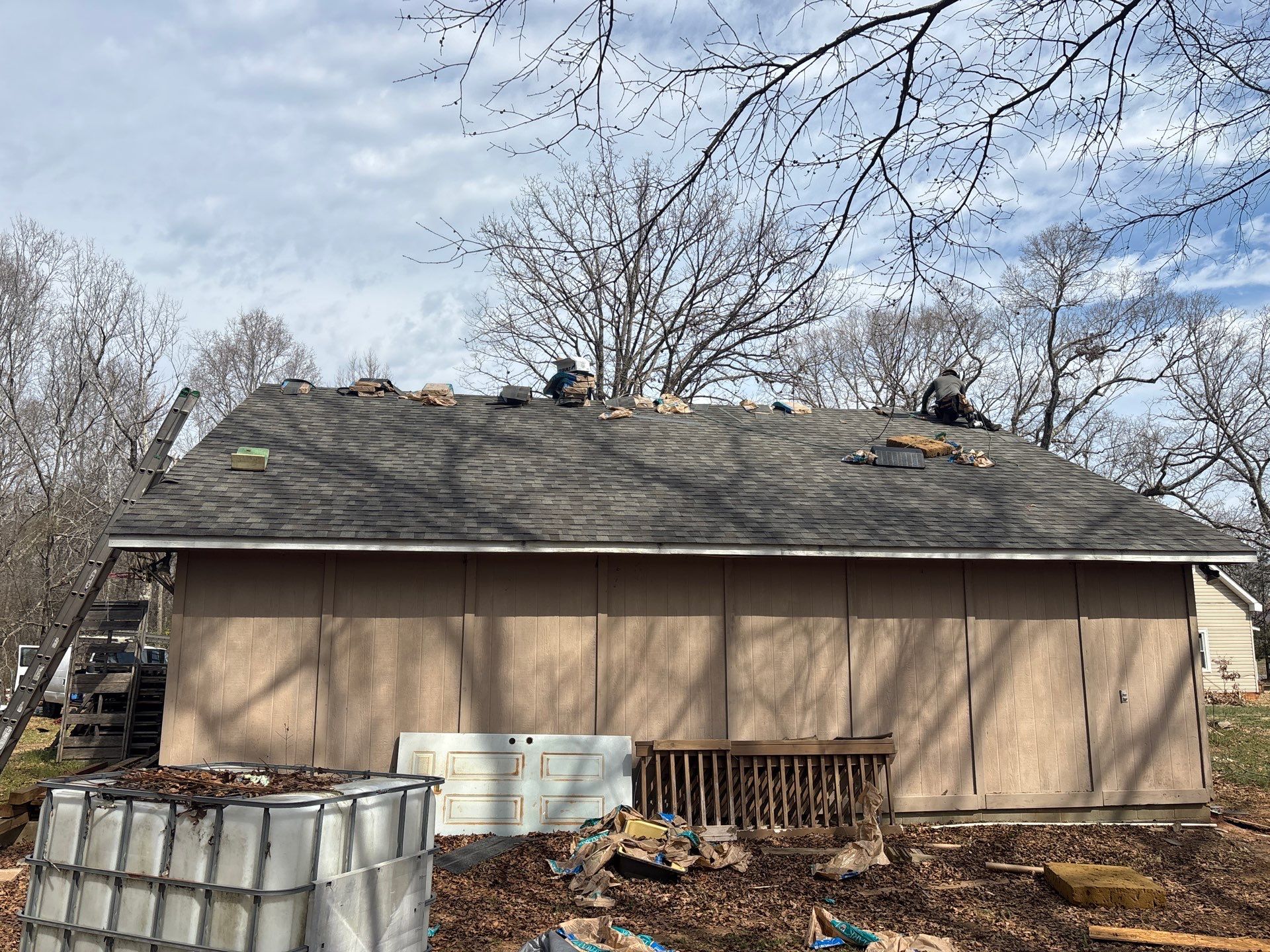 Landmark Asphalt Shingle Roof Replacement and Decking Repair in Belton by Roofers LLC