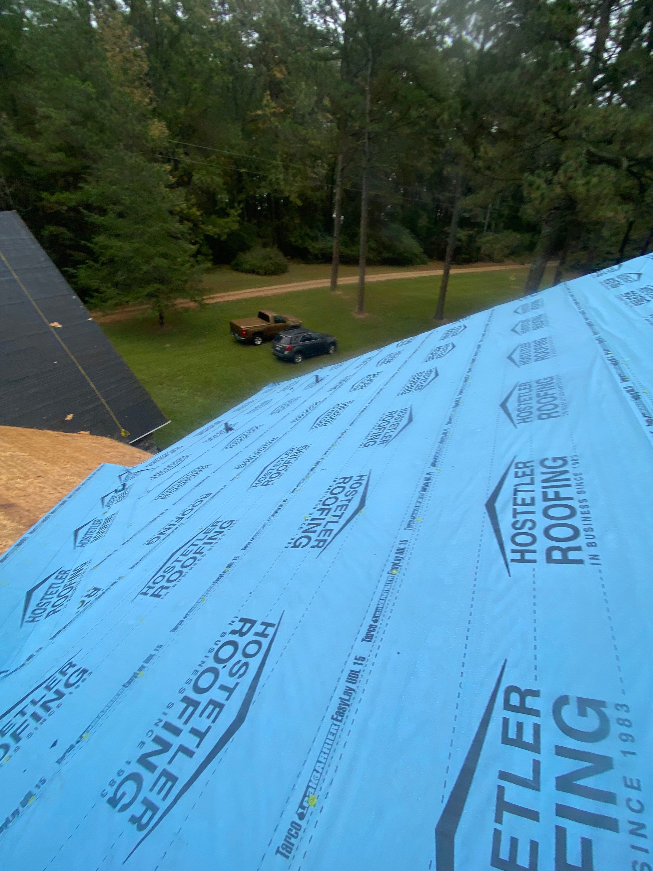 Residential Roofing Repair using Malarkey Highlander: Natural Wood by Hostetler Roofing