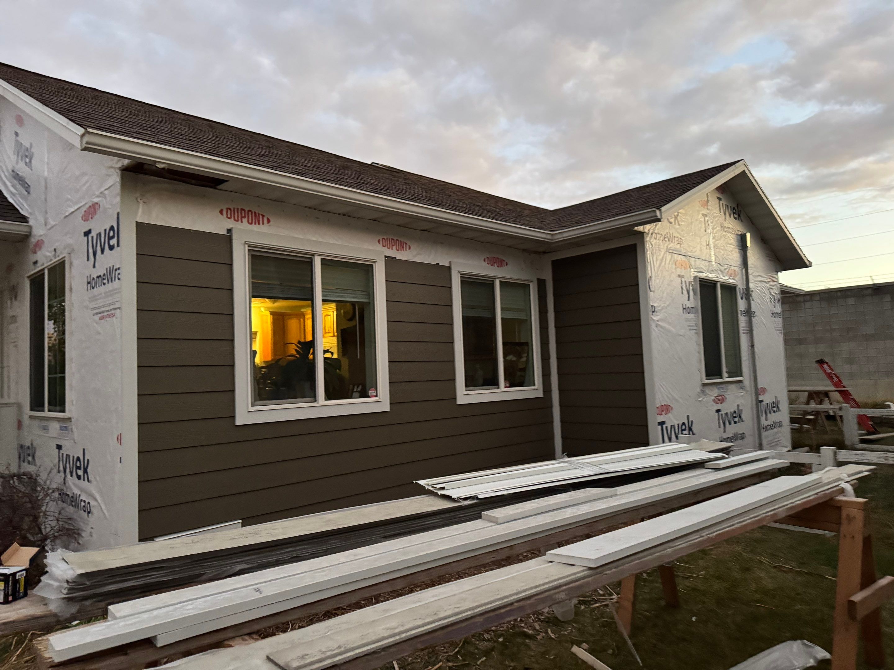 Orem | Complete Fiber Cement Upgrade | Timber Bark & Arctic White by Ideal Siding Utah