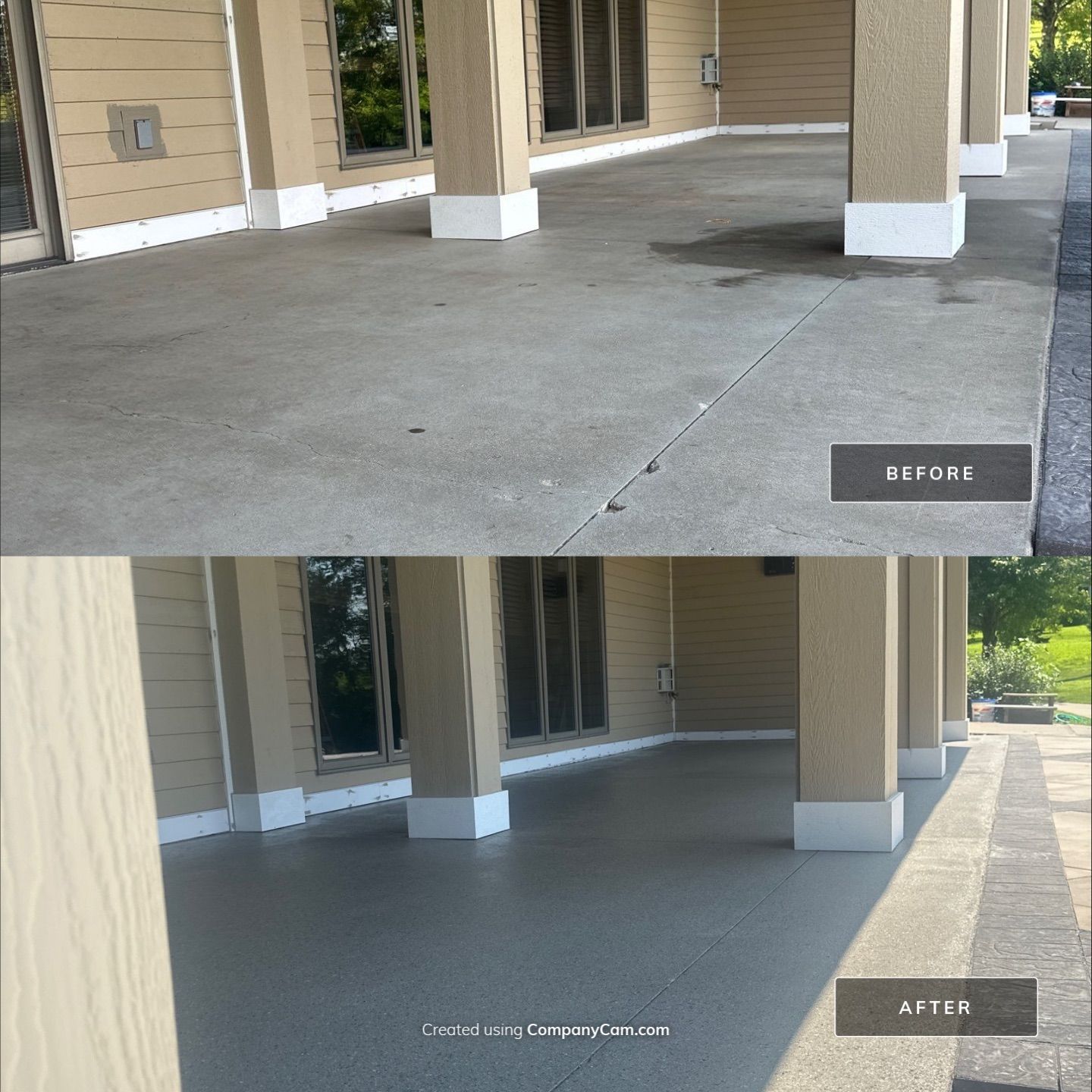 Protected and Beautiful Ames Patio! by Revival Concrete Coatings