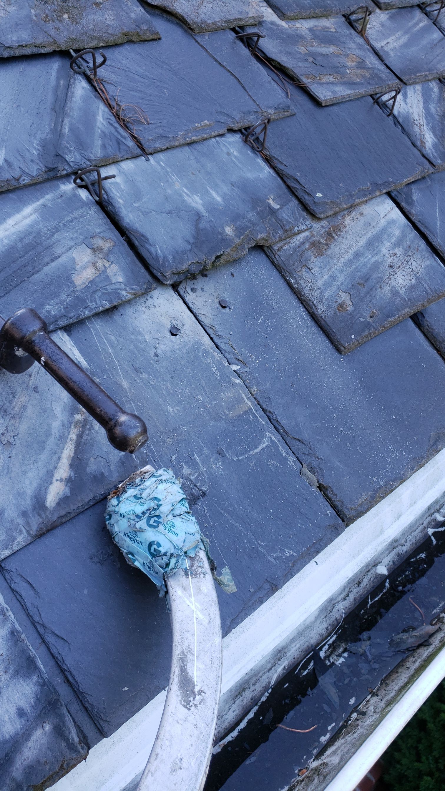 Slate repair in Guilford by Roof Right Inc