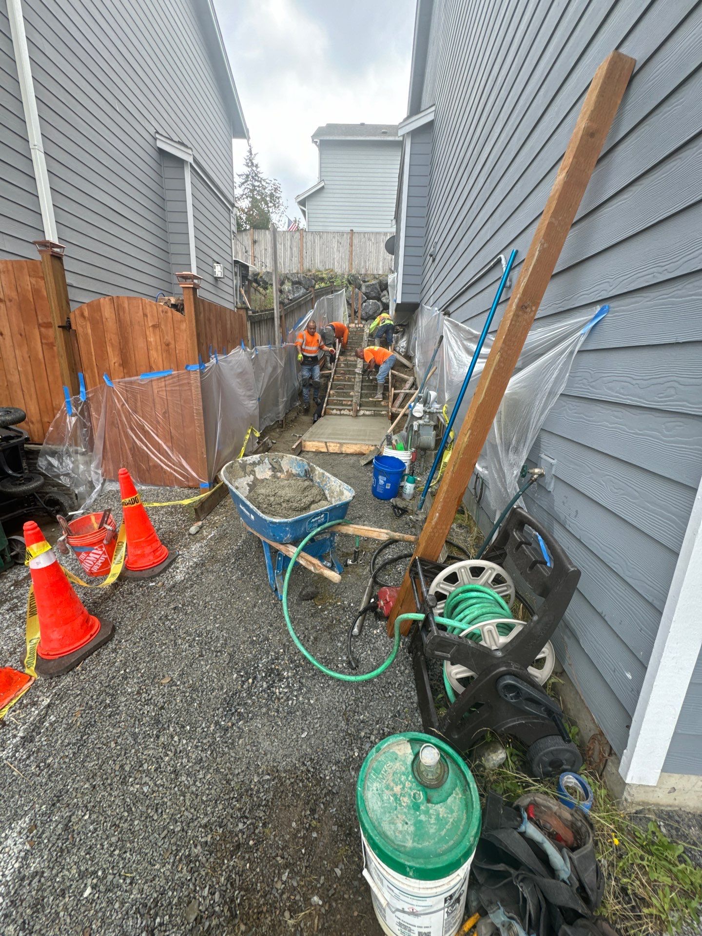 Jireh Outdoor Projects | Concrete Stair Repair and Retaining Wall by Jireh Asphalt & Concrete Inc 