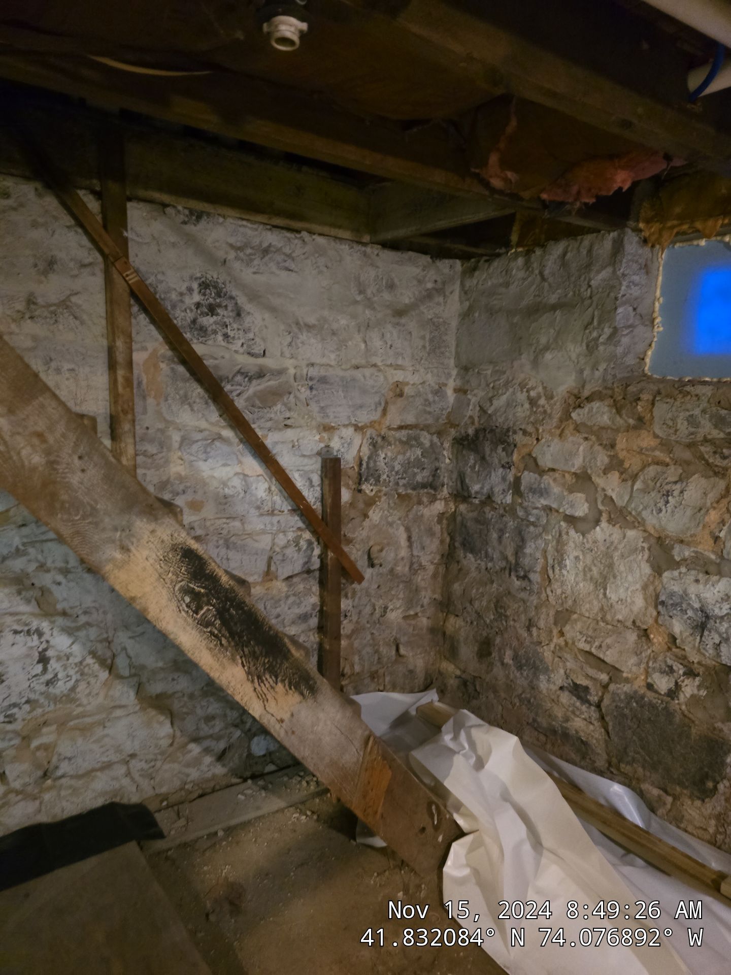Basement Exterior Walls using Closed Cell Spray Foam by NYS Foam & Energy
