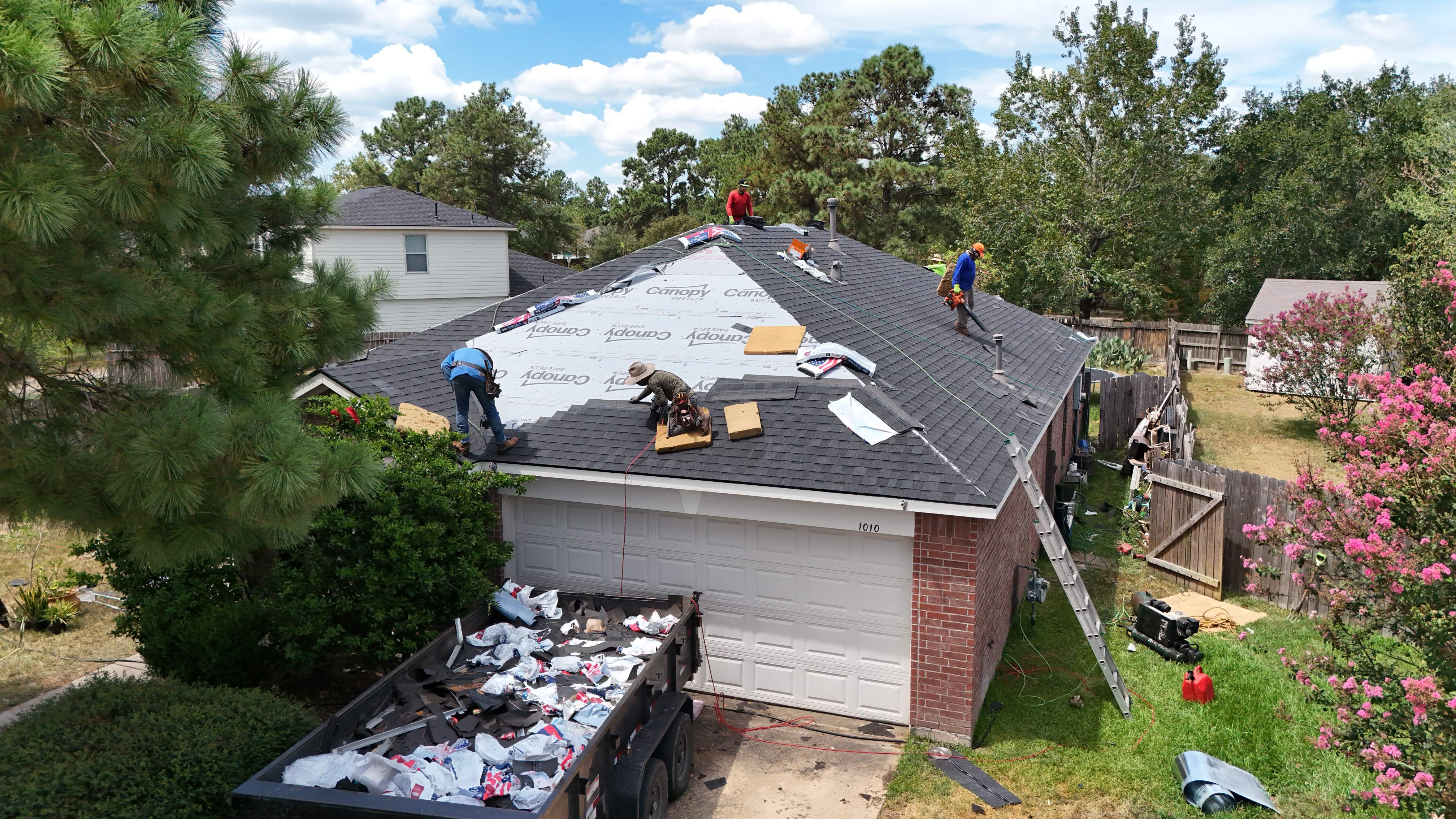 Rustic Black Shingle Roof Replacement — Spring, TX by PL Roofing & SB Roofing, LLC.