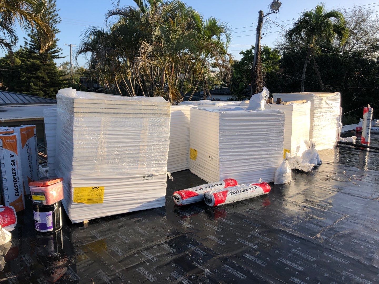 Residential Re-Roof using Polyglass Self-Adhered Flat Deck by First Due Roofing