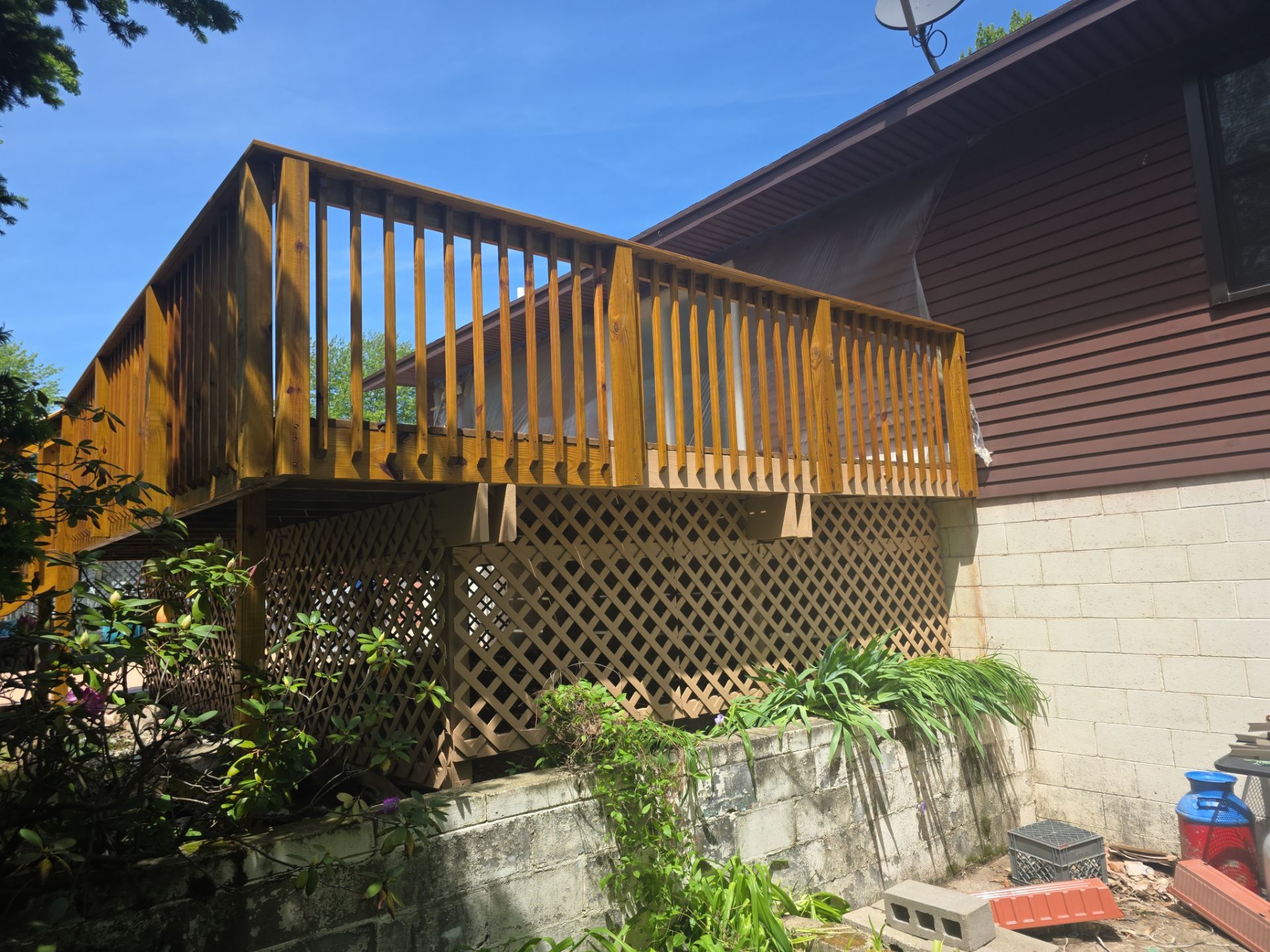 Deck Staining Project Completed in Muskegon, Michigan 49444 by Gordon Painting