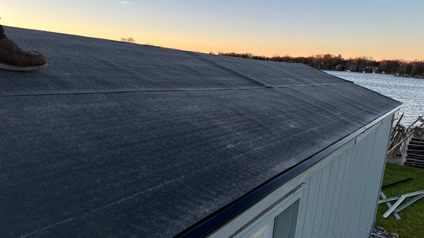 Roof Replacement using CertainTeed Landmark Moire Black by 180 Contractors