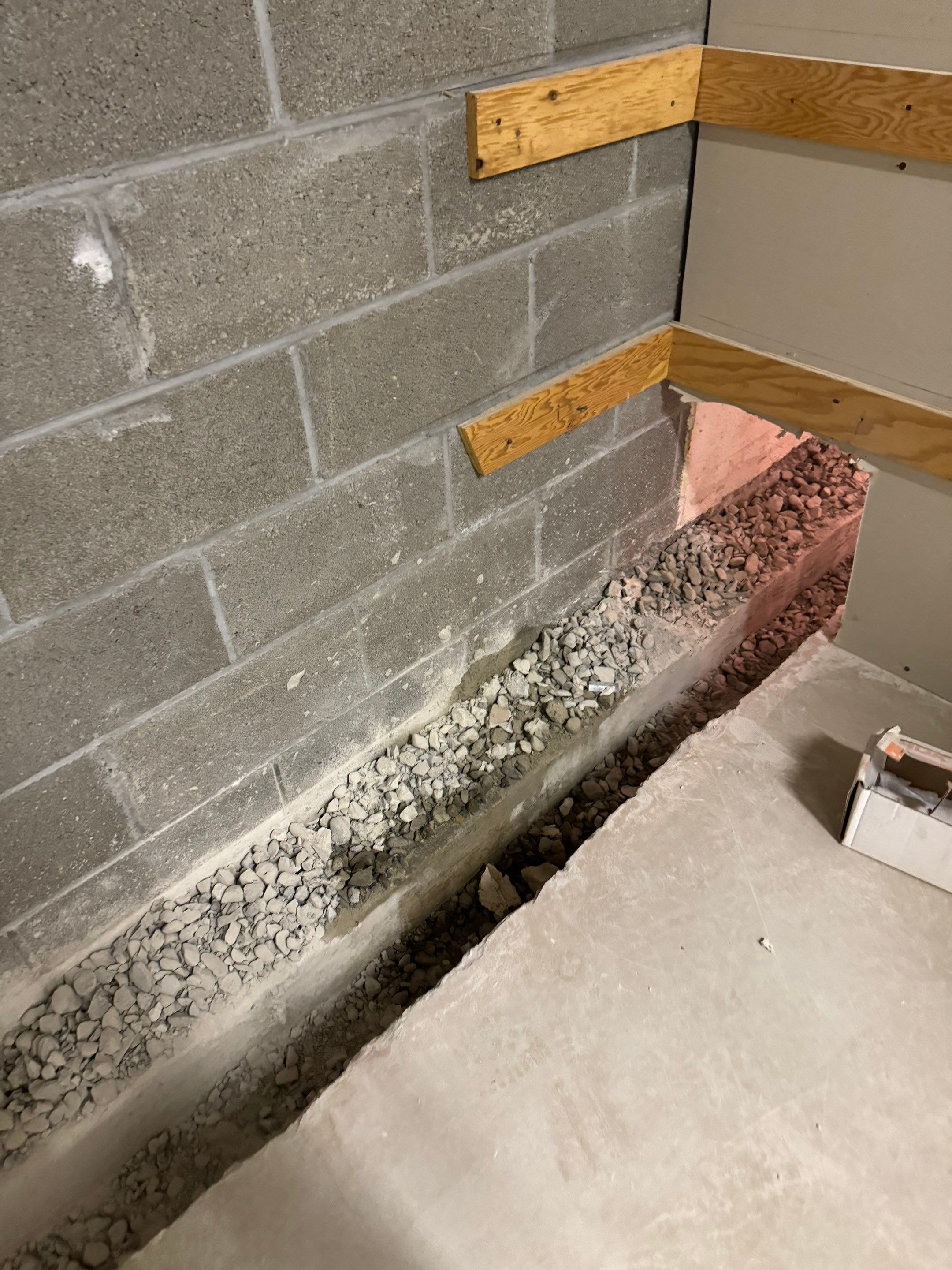 Interior French Drain With Radon Seal & Mold Remediation in Wall Township by Pure Service Pro, LLC 