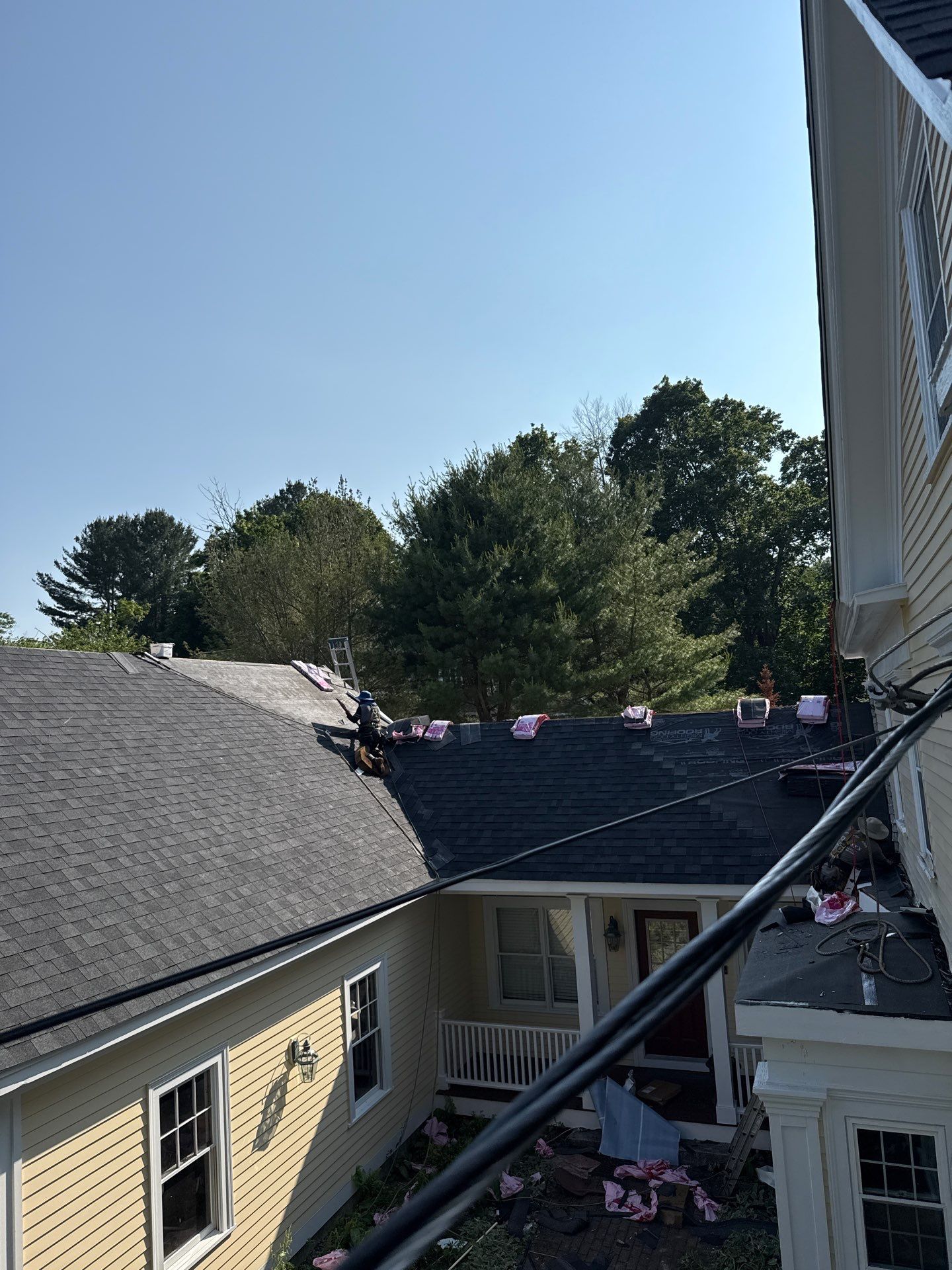 Full Roof Replacement & EPDM Restoration – North Andover, MA by Mighty Dog Roofing of Greater Middlesex County