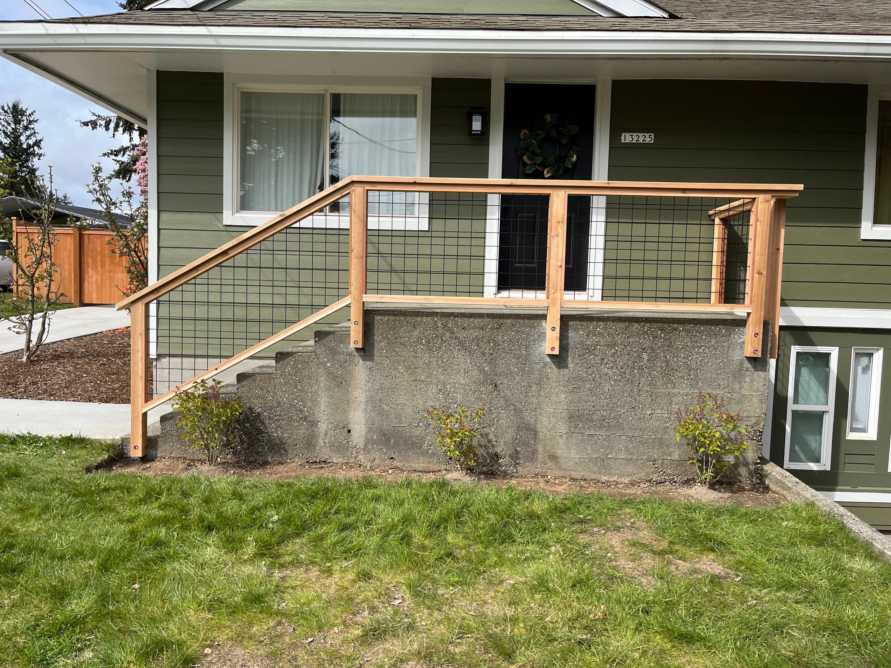 Burien Hogwire Railing  by Alki deck builders 