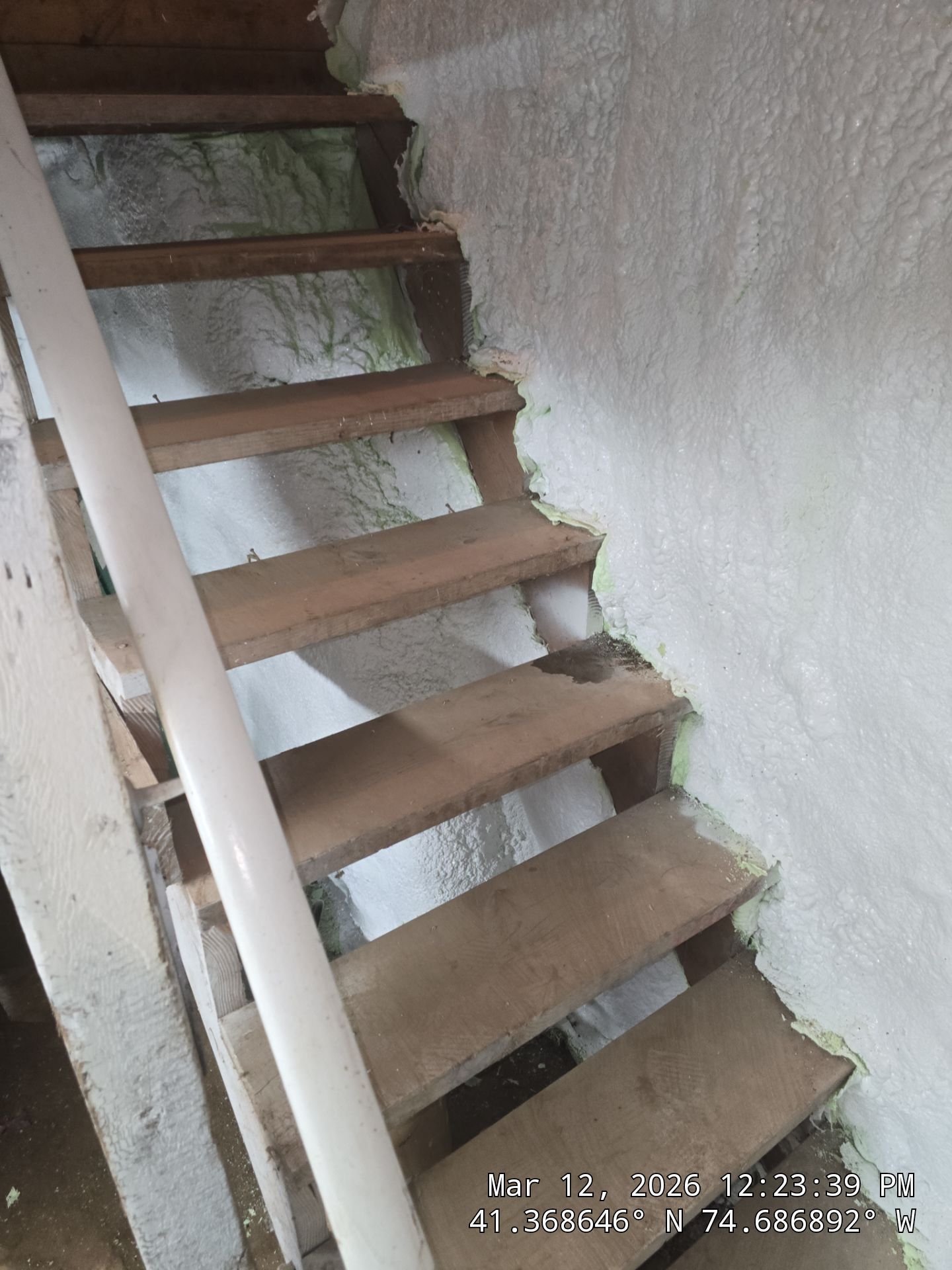 Basement Exterior Walls using Closed Cell Spray Foam by NYS Foam & Energy