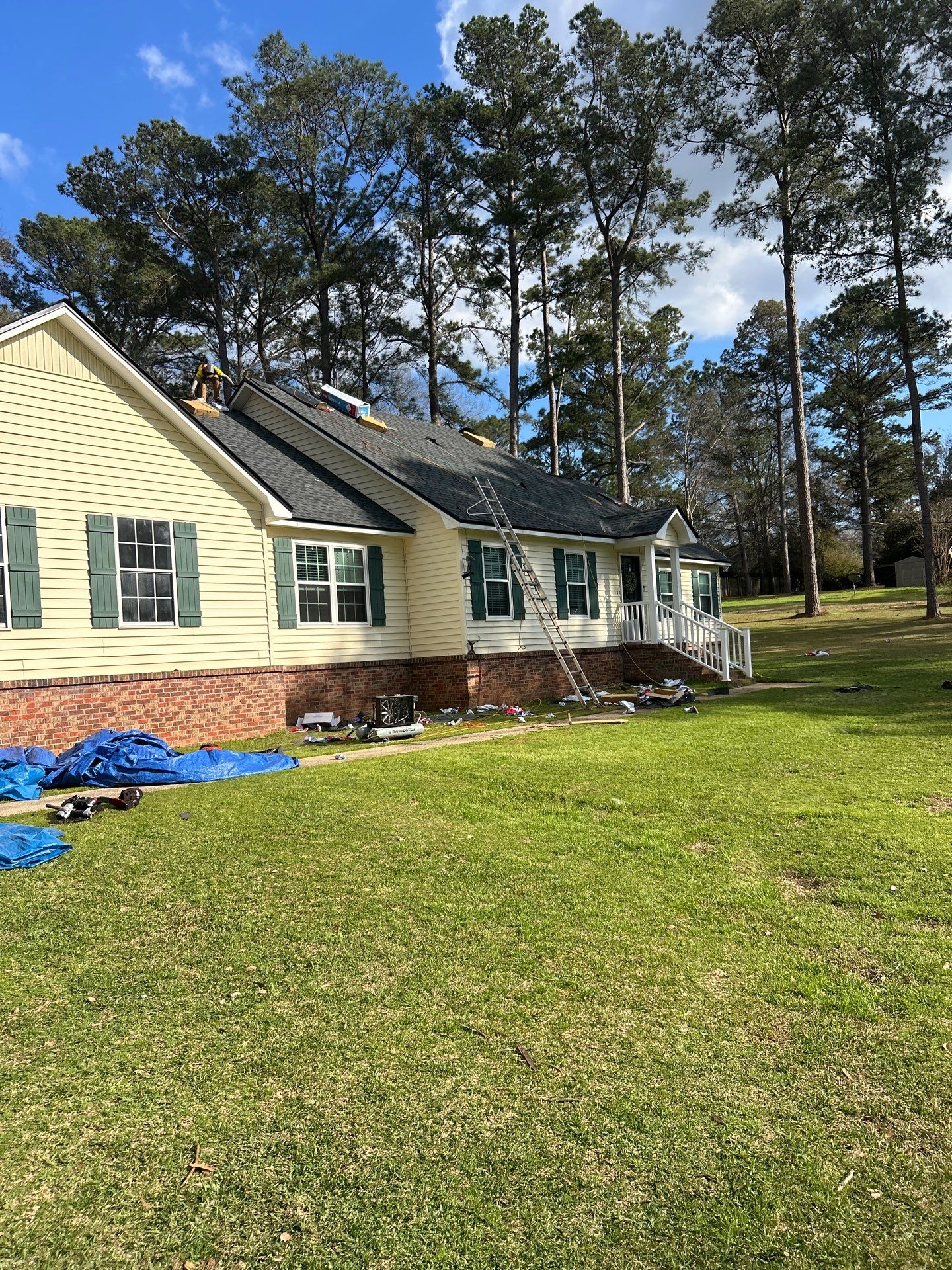 Residential Roof Replacement using GAF HDZ - Charcoal shingles by Elite Roofing LLC