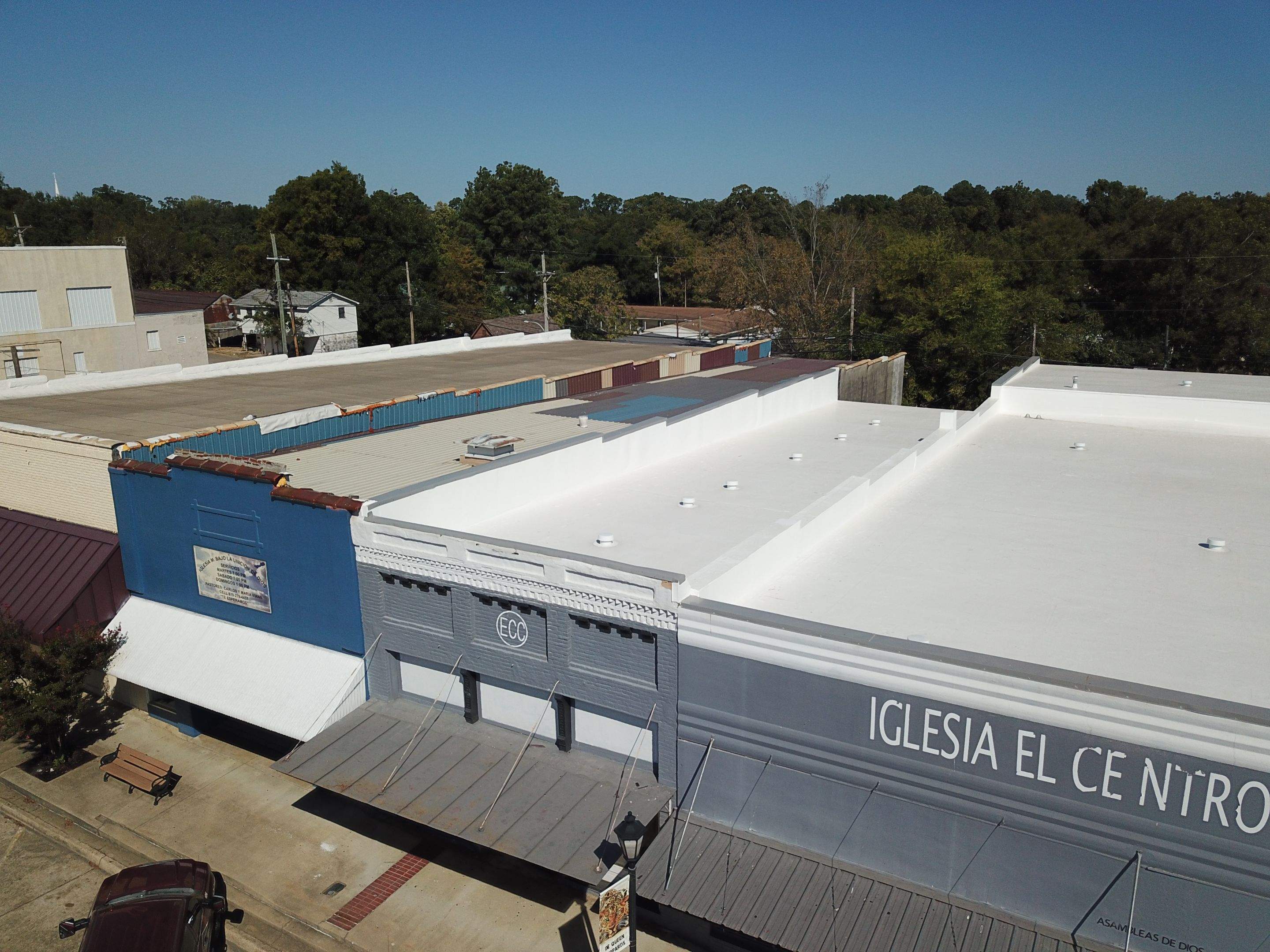 Commercial Roofing Installation in DeQueen, AR, using 50 mil PVC by Hostetler Roofing