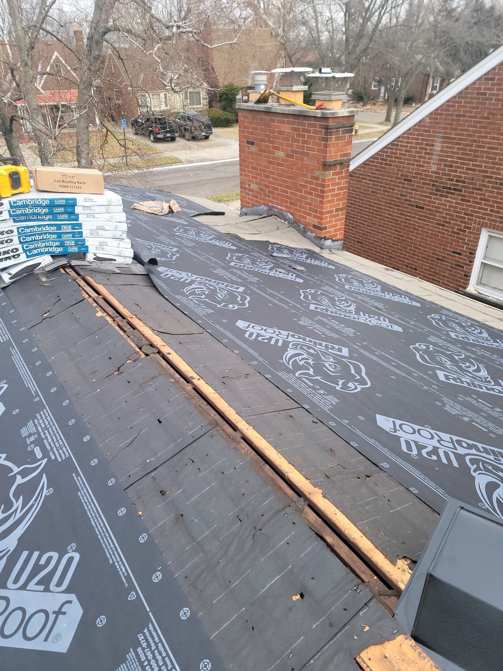 Residential Roofing Installation using IKO Dual Black by JNR Roofing LLC