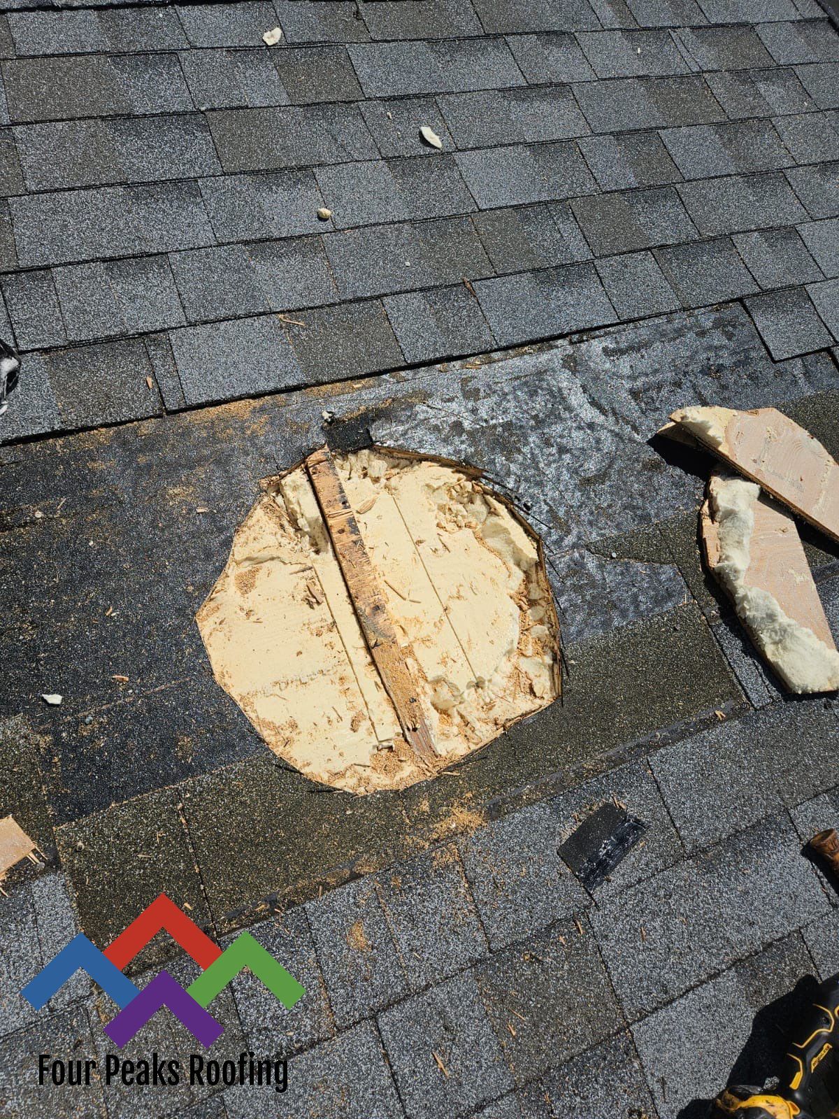 Solar Exhaust Fan Install by Four Peaks Roofing