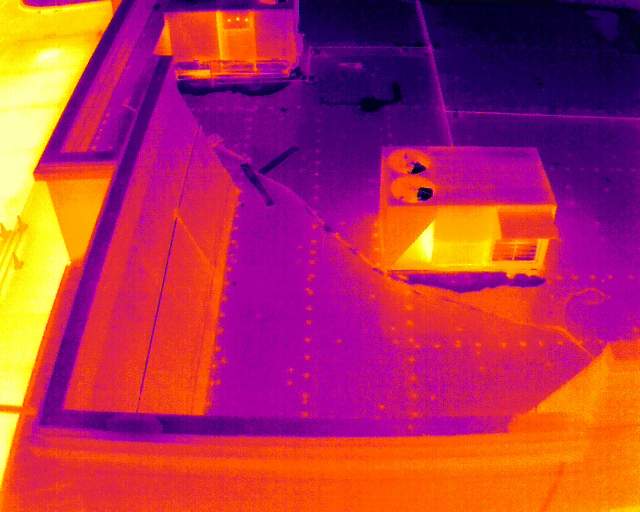 Commercial Roofing Inspection using Thermal Imaging Drone  by Stendahl Services